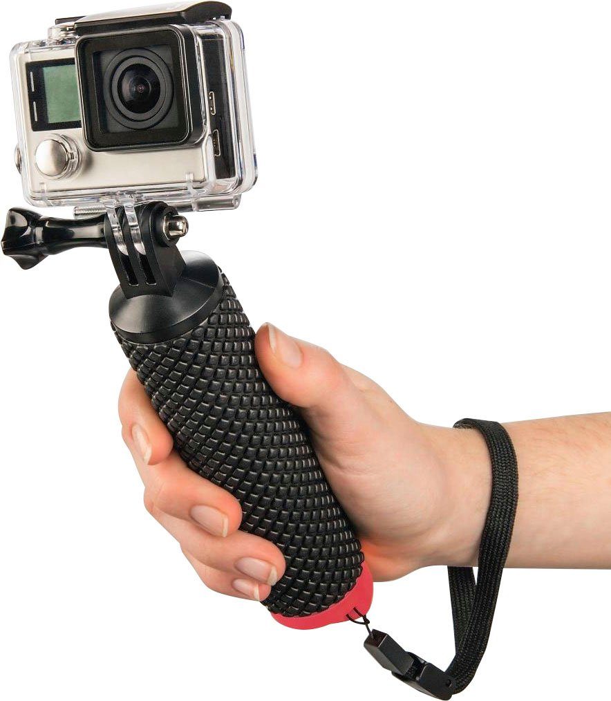 Hama Camerahouder Hama floaty "2-in-1", zwart Draad/aansluiting: GoPro Geschikt voor: ActionCam