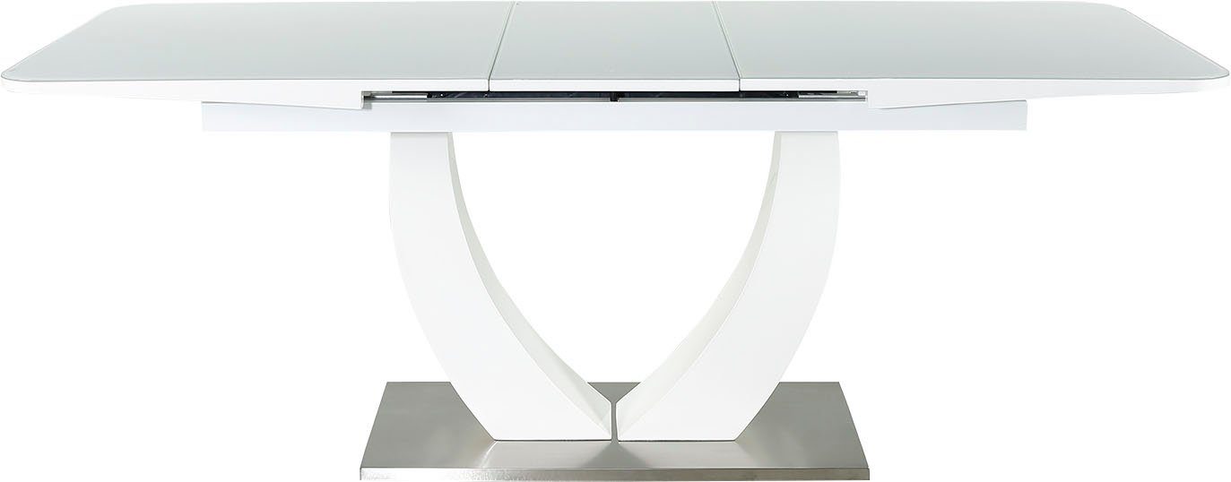 Jockenhöfer Gruppe Eettafel Ulm Hoogglans, met gesynchroniseerde lades, breedte 160-200 cm