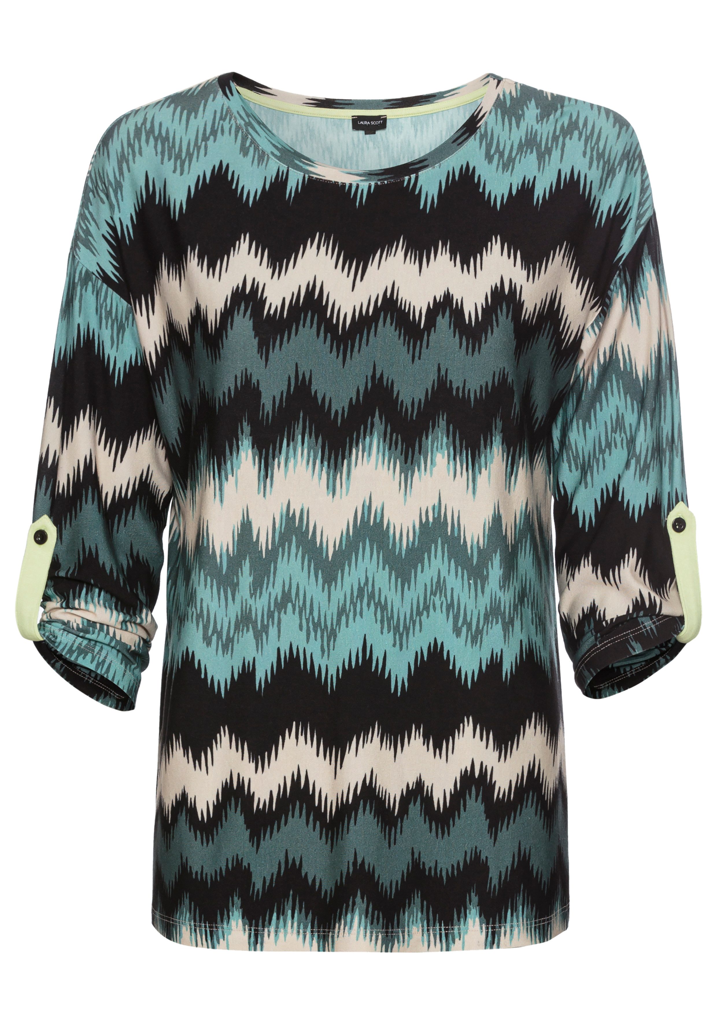 Laura Scott Shirt met 3/4 mouwen met all-over print