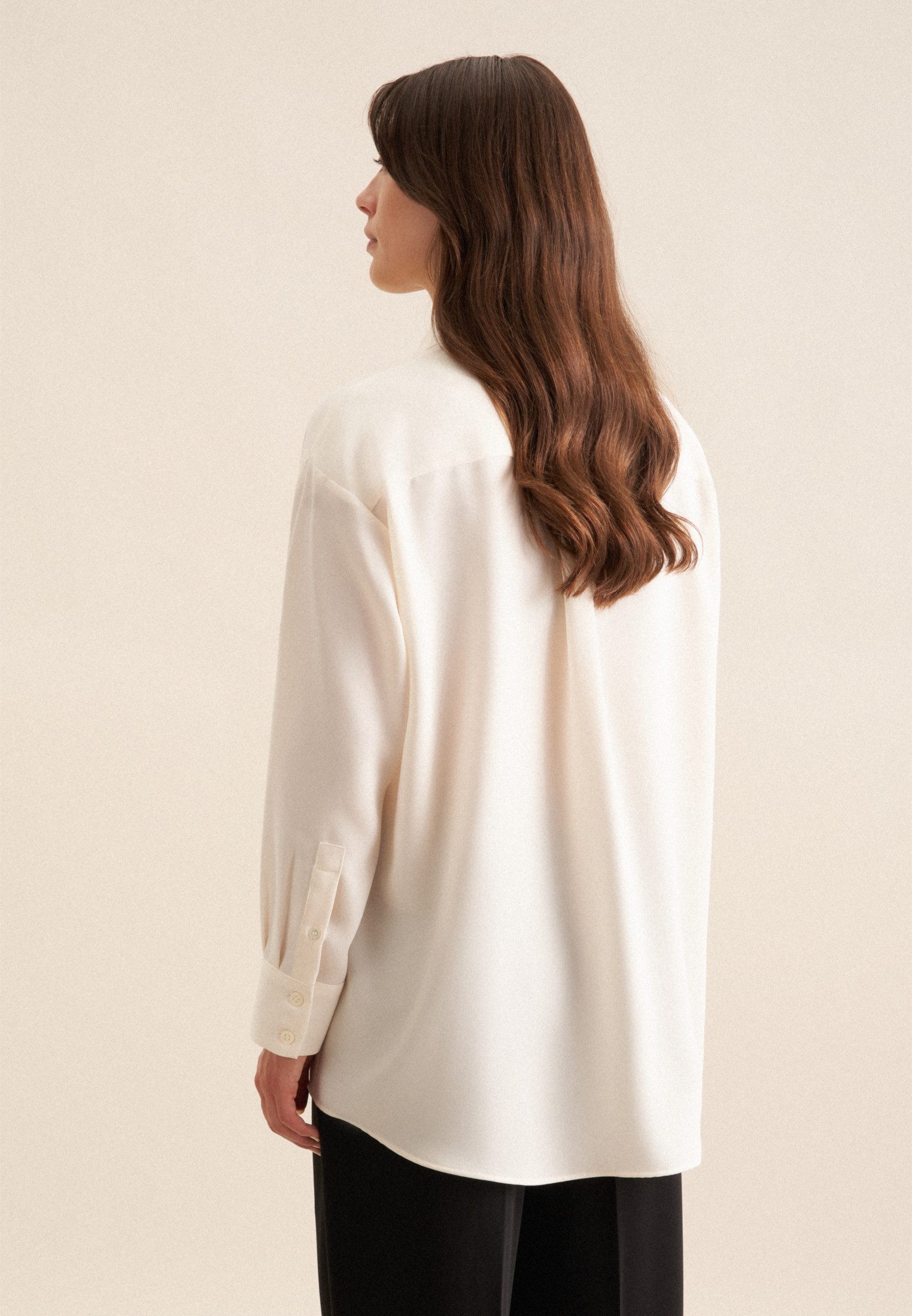 seidensticker Outdoorblouse Zwarte roos