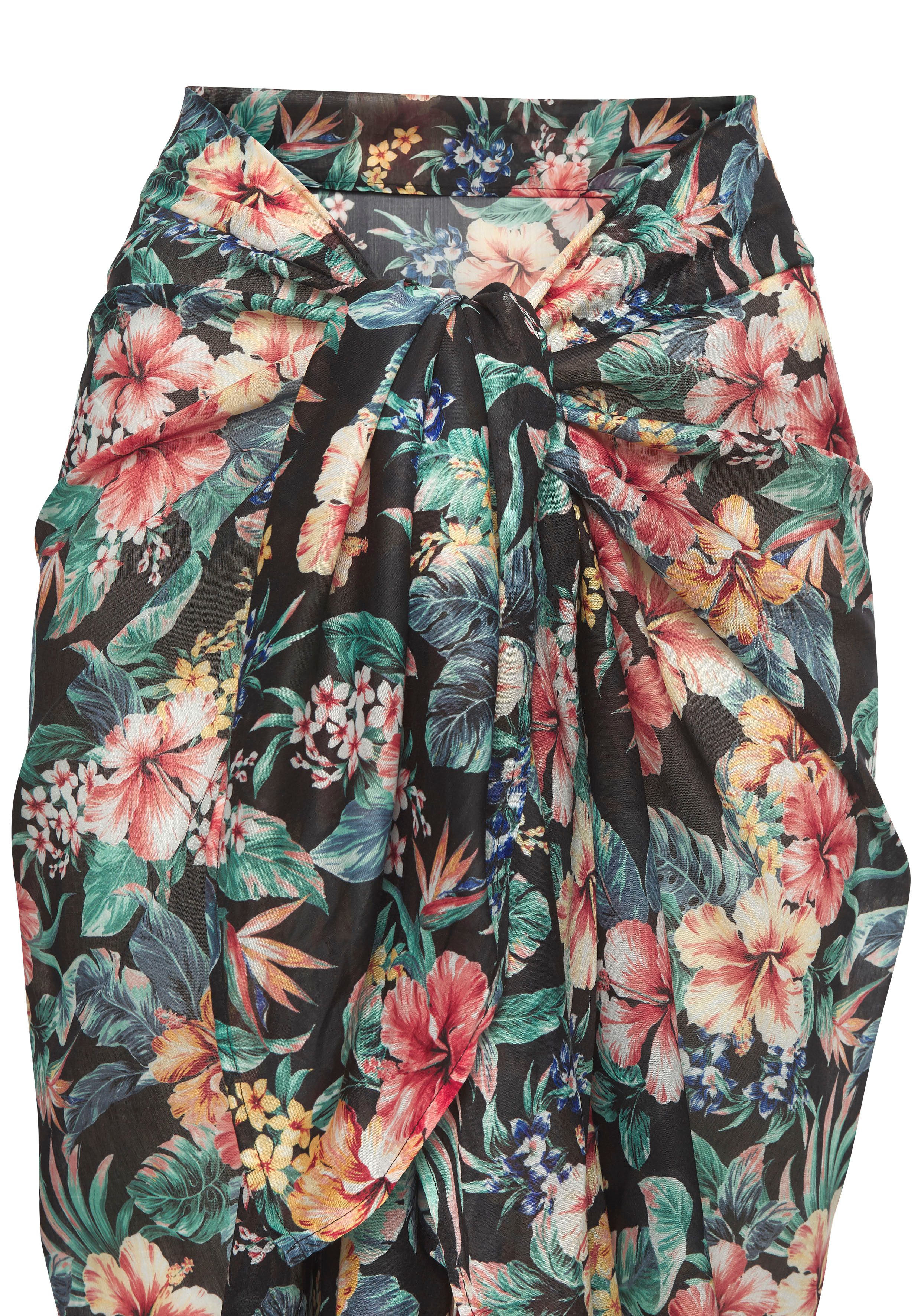 Lascana Strandrok met tropische print