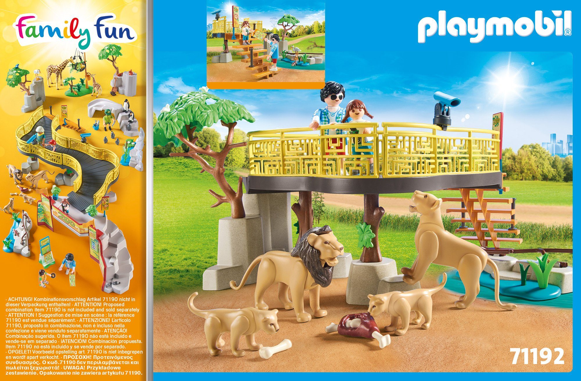 Playmobil® Constructie-speelset Leeuwen in de ren (71192), Family fun (58-delig)