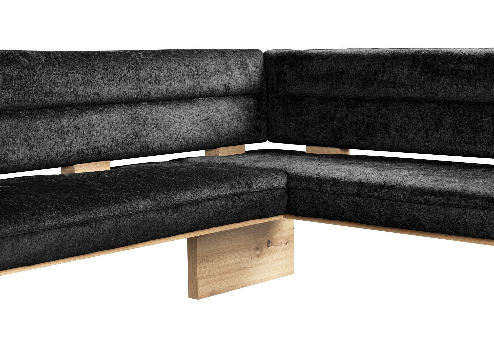 Home affaire Hoekbank Louise gestoffeerde bank, eetkamerbank, keukenbank met nosag golfveren in de zitting voor meer comfort, breedte 212x170 cm