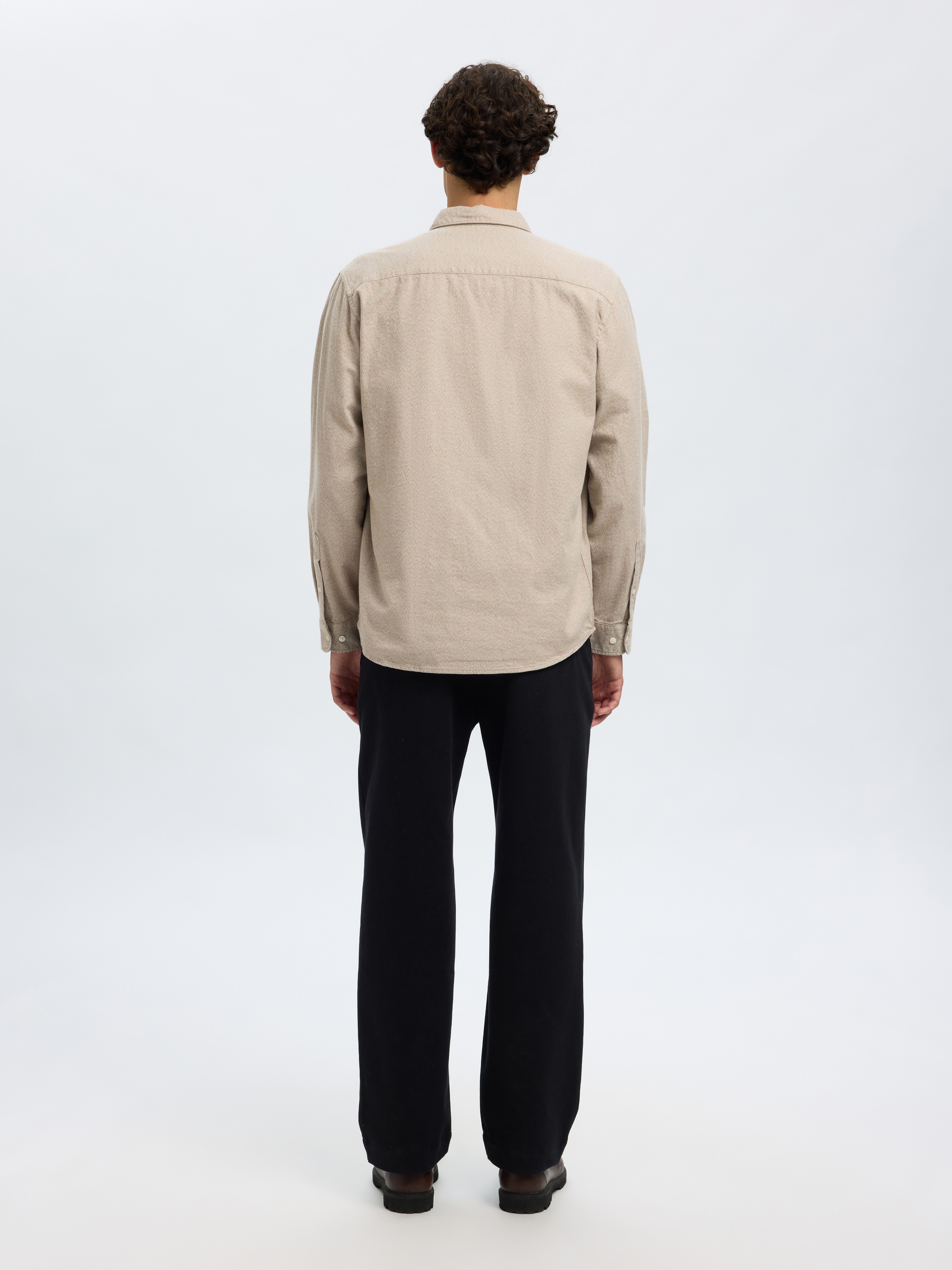 SELECTED HOMME Overhemd met lange mouwen SLHREGNOAH BRUSHED TWIST SHIRT LS NOOS