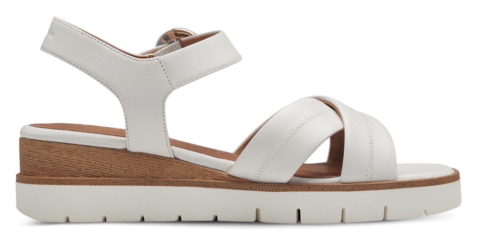 Tamaris Sandaaltjes , zomerschoen, sandaal, sleehak, met 2 cm plateau