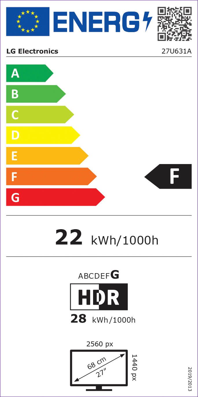 LG Ledscherm 27U631A, 68 cm / 27", WQHD