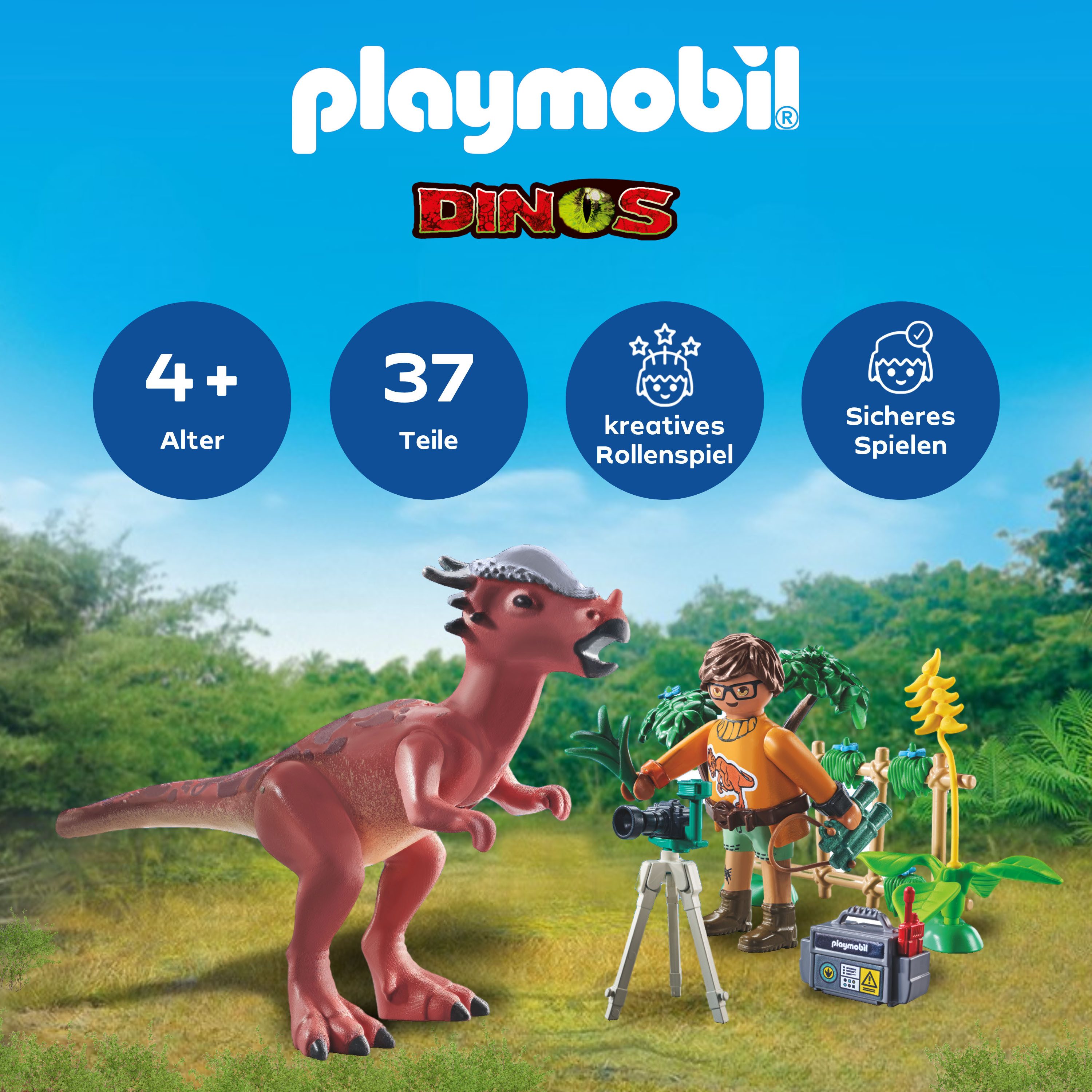 Playmobil® Constructie-speelset Stygimoloch-Beobachtung (71822), Playmobil Dinos (37-delig)