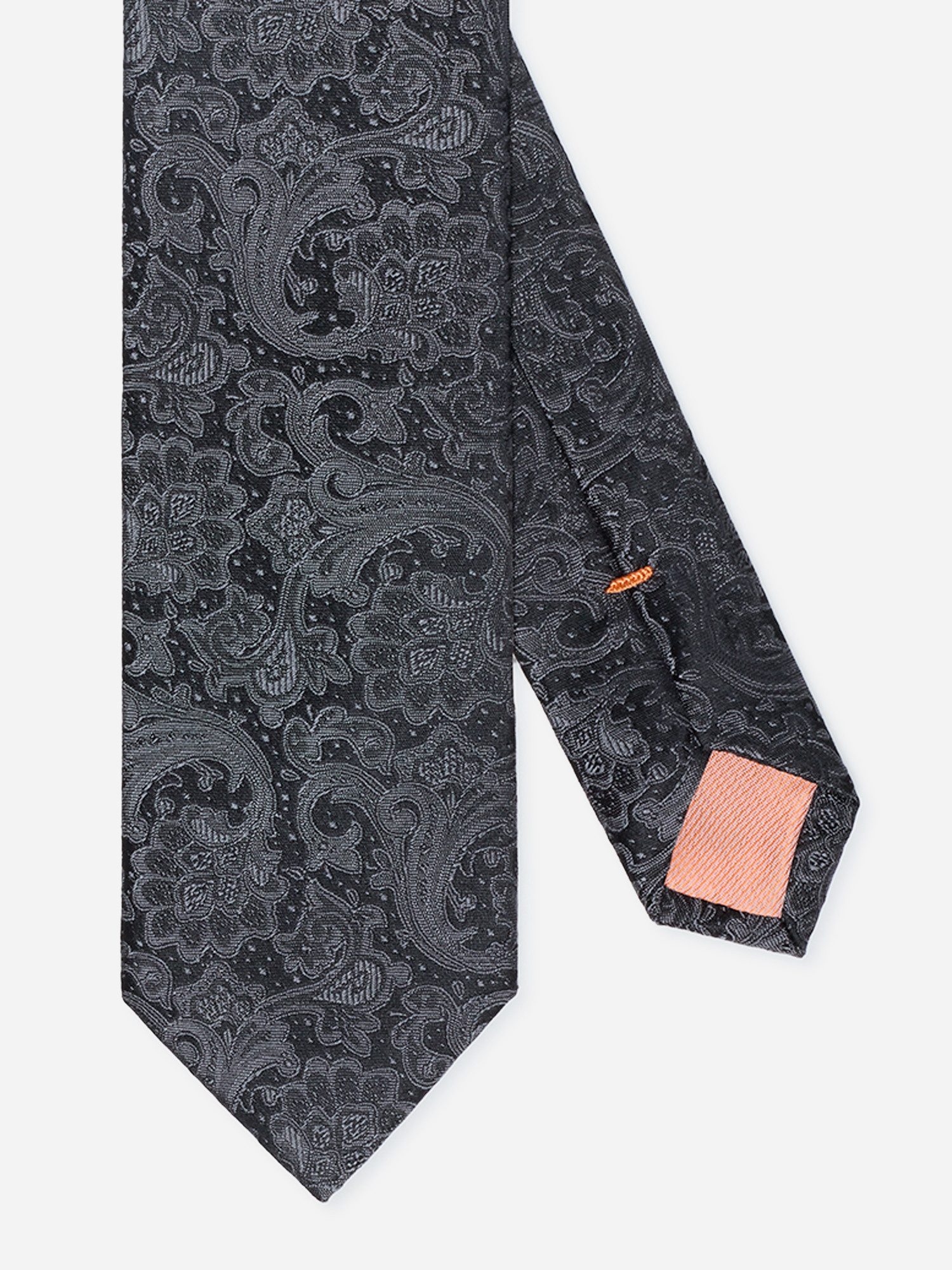 MONTI Stropdas Luan van 100% zijde - met een elegant paisleymotief voor feestelijke gelegenheden