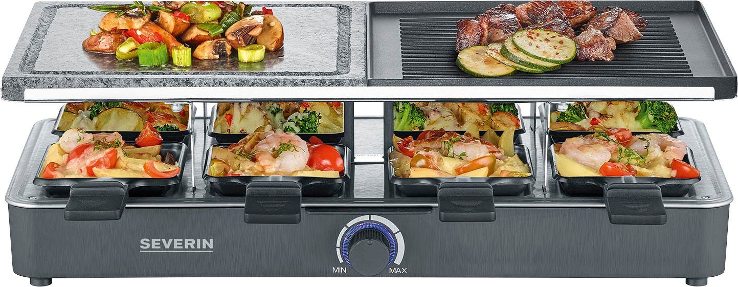 Severin Raclette RG 2376 met natuurlijke grillsteen en -plaat