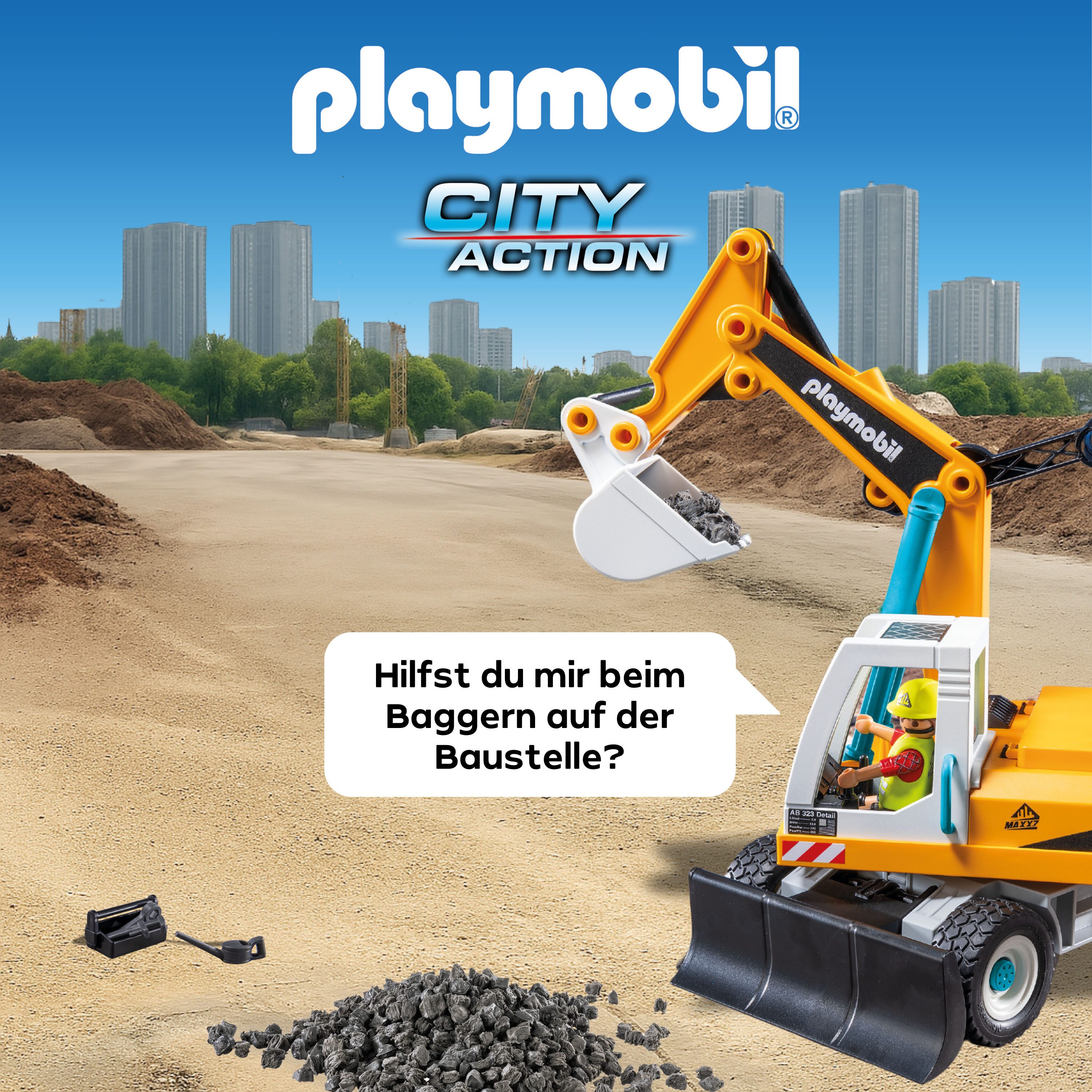 Playmobil® Constructie-speelset Grote Graafmachine (71749), Playmobil Action Heroes (32-delig)