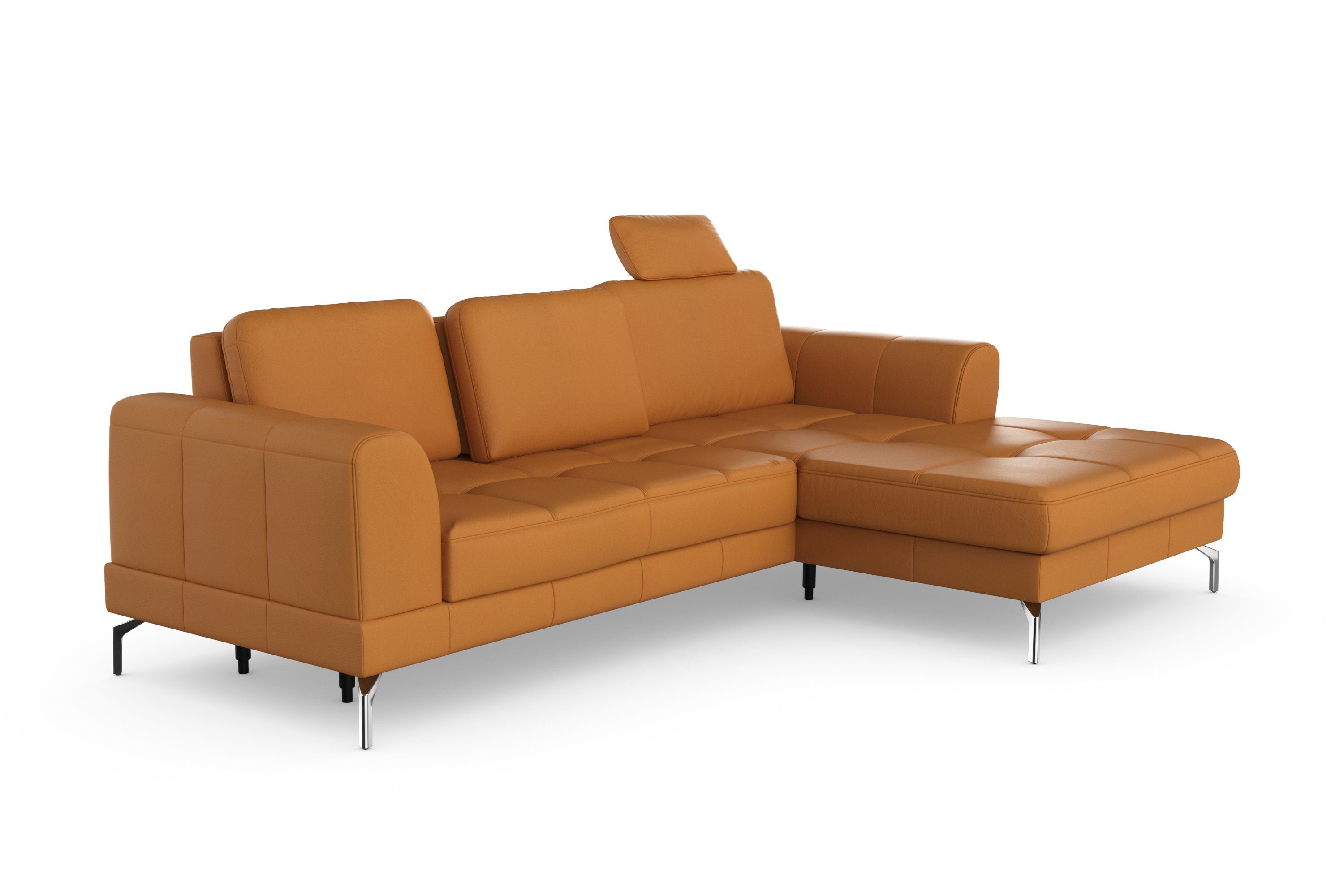sit&more Hoekbank Bendigo L-vorm inclusief zitdiepteverstelling, bodemvrijheid 15 cm, 2 pootkleuren