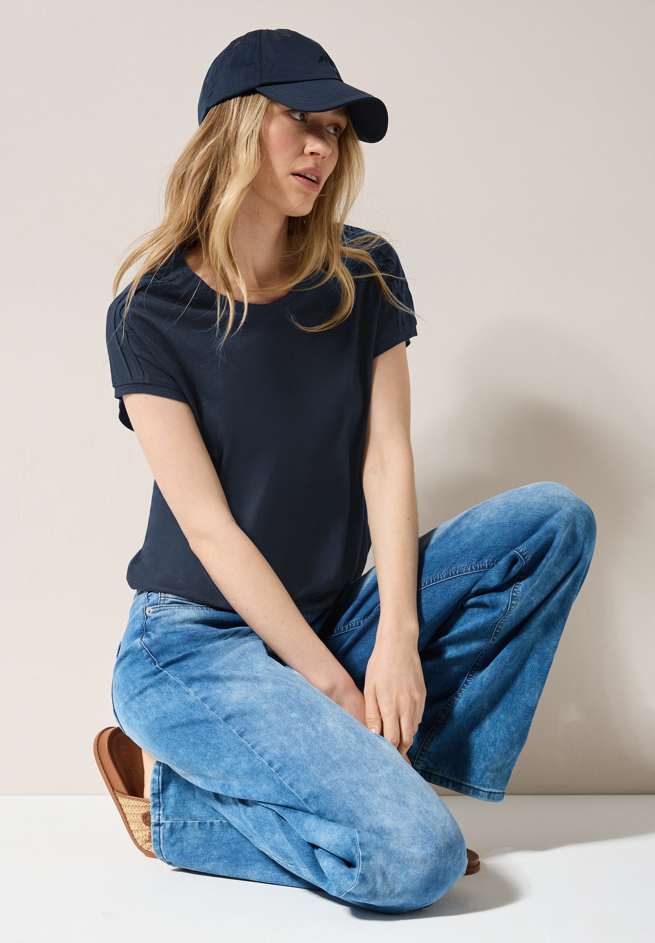 Cecil T-shirt met elastische taille