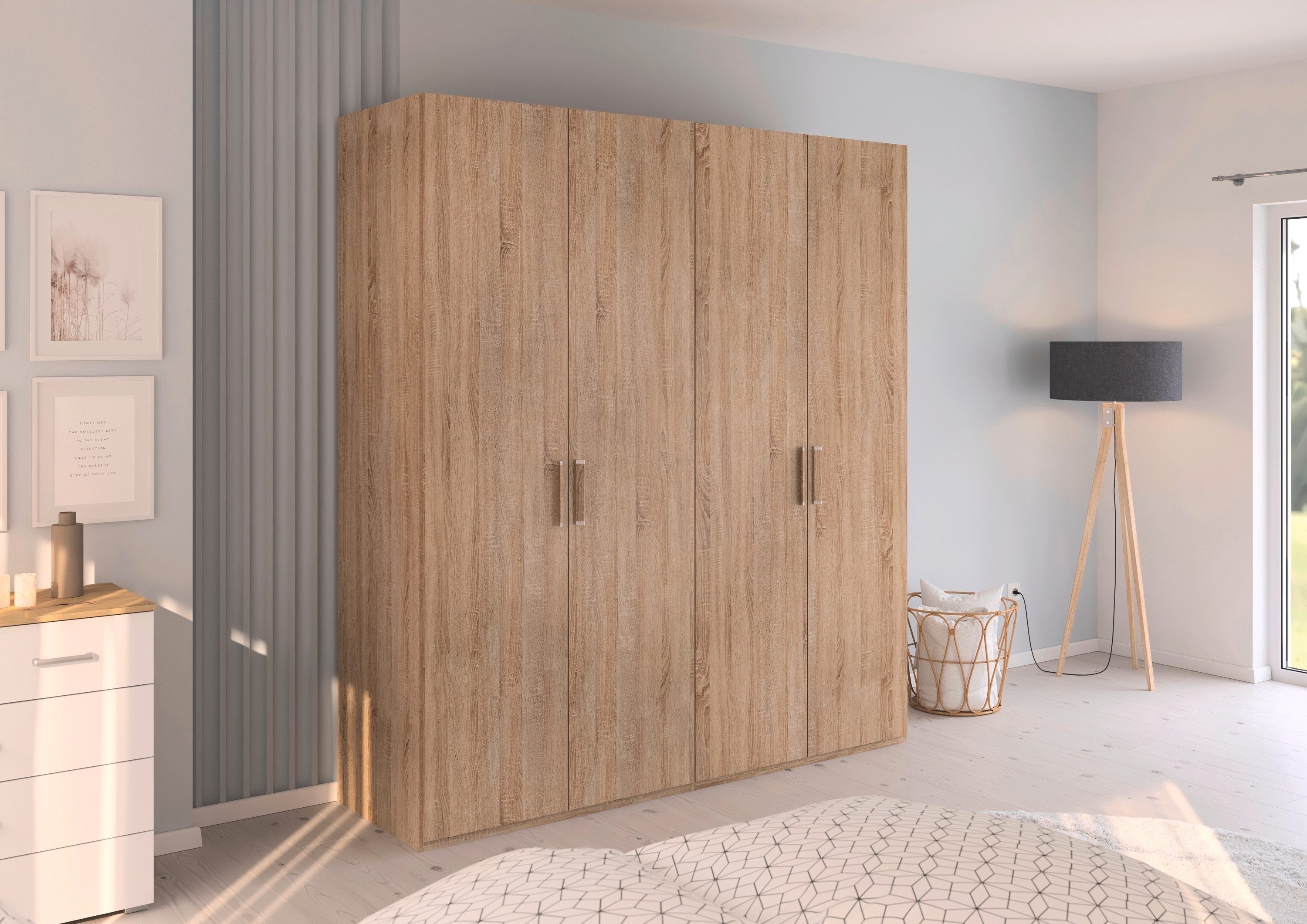 rauch Draaideurkast Kledingkast Kast Garderobe Slaapkamerkast EVELYN in elegante stijl, veel opbergruimte 4 breedtes en 2 hoogtes made in germany