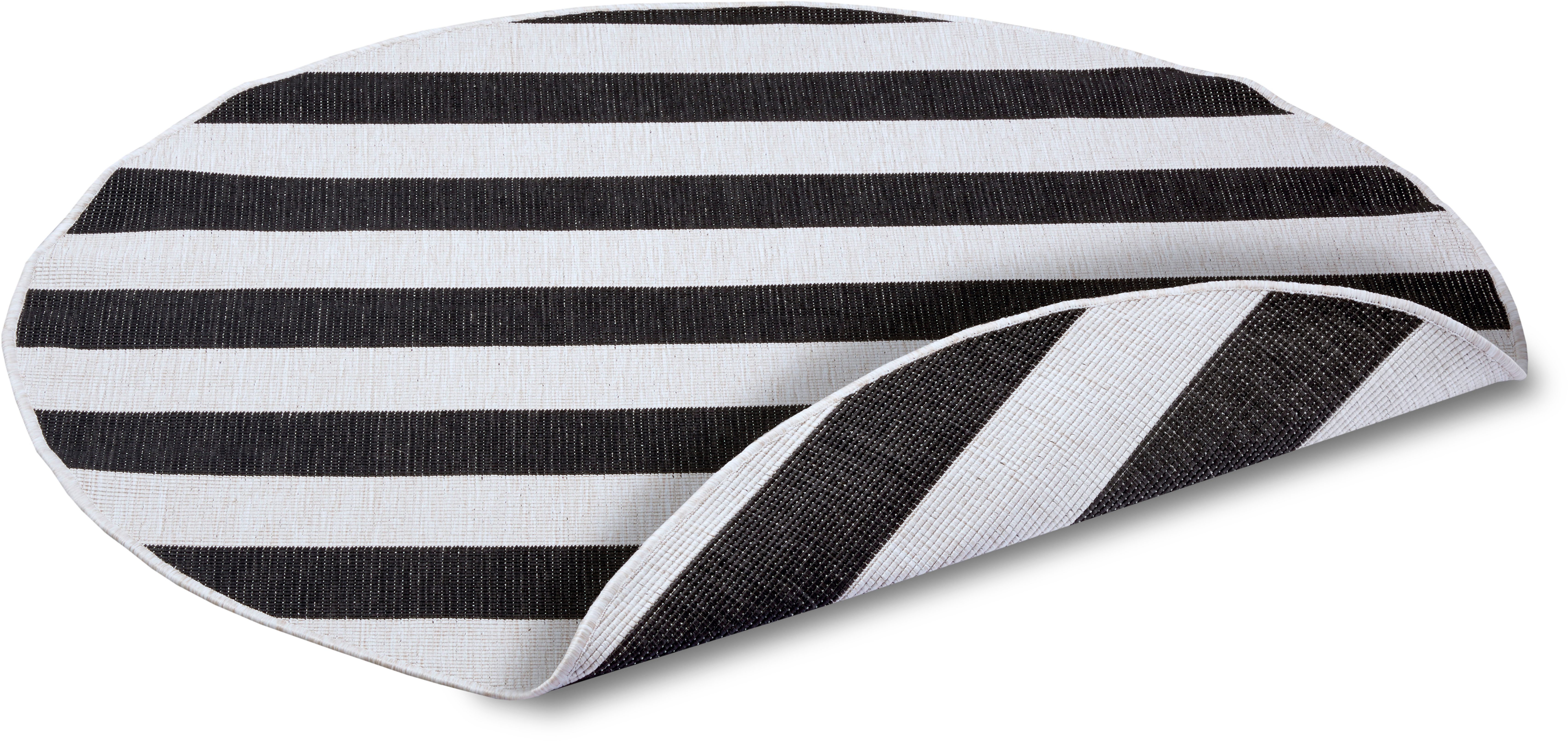 my home Vloerkleed Alan omkeerbaar tapijt Dubbelzijdig te gebruiken, strepen, Scandi, weerbestendig, voor binnen en buiten