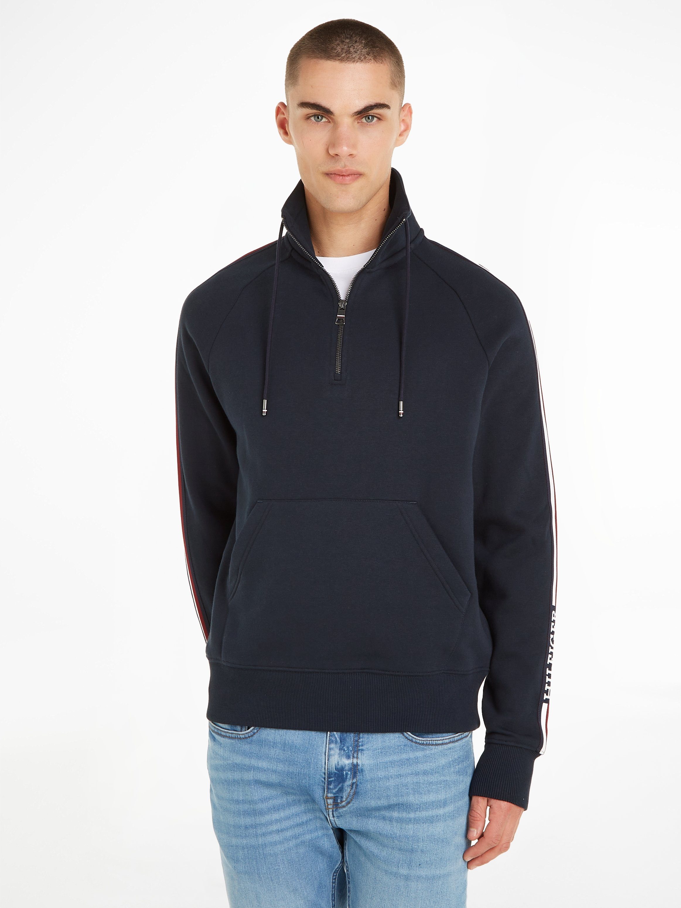 Tommy Hilfiger Sweatshirt GLOBAL STRIPE 1/4 ZIP