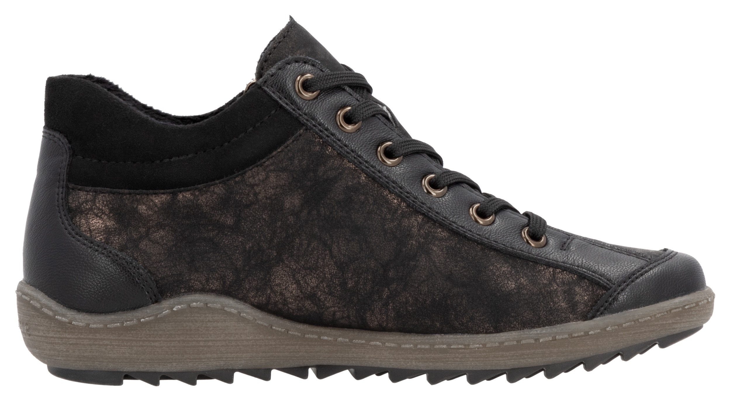 Remonte Veterschoenen flats, comfortschoenen, laarzen met zijrits