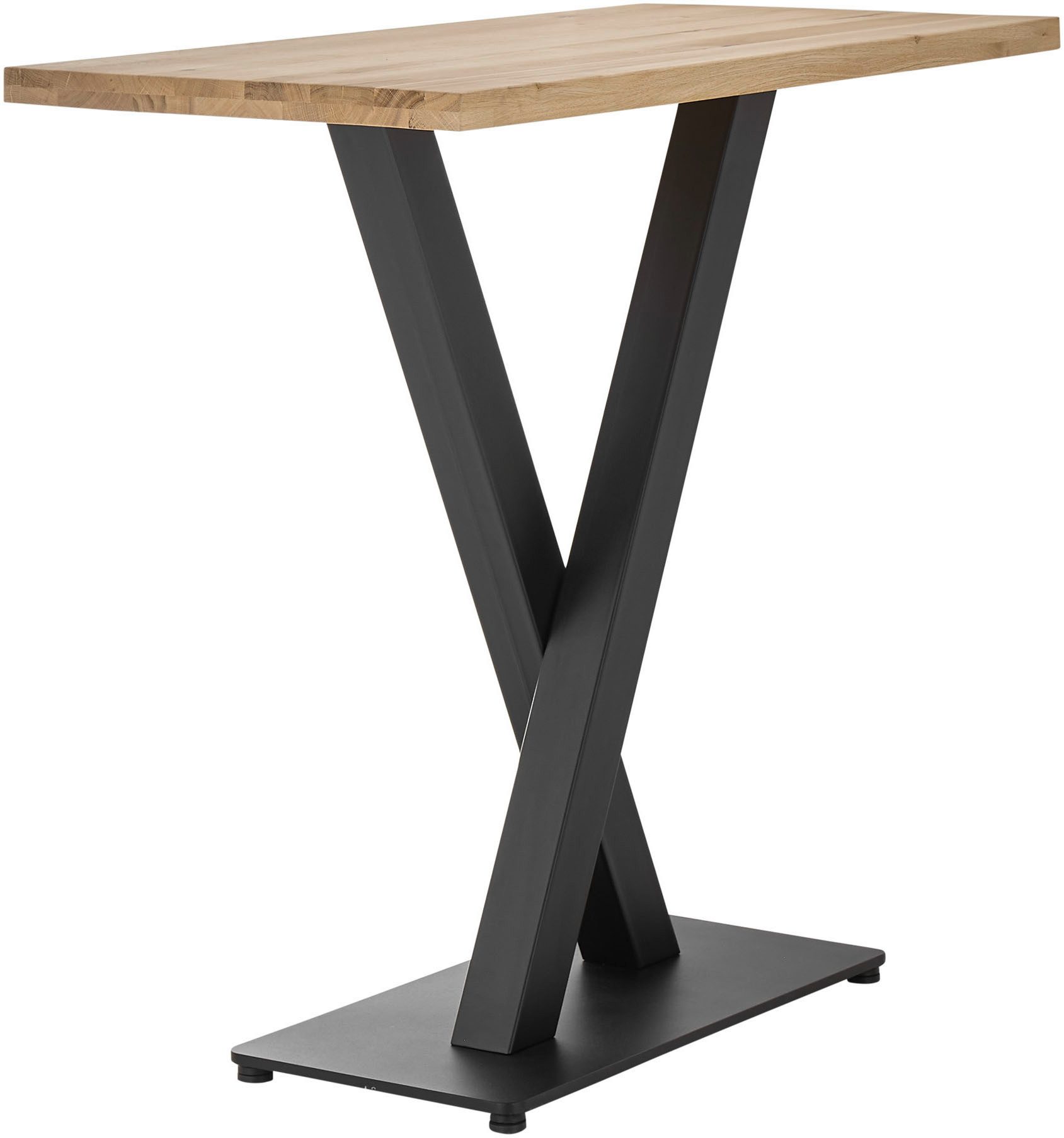 Stolkom Bartafel Duke eik massief hout geolied, hoge tafel BxHxD 120x104x60 cm