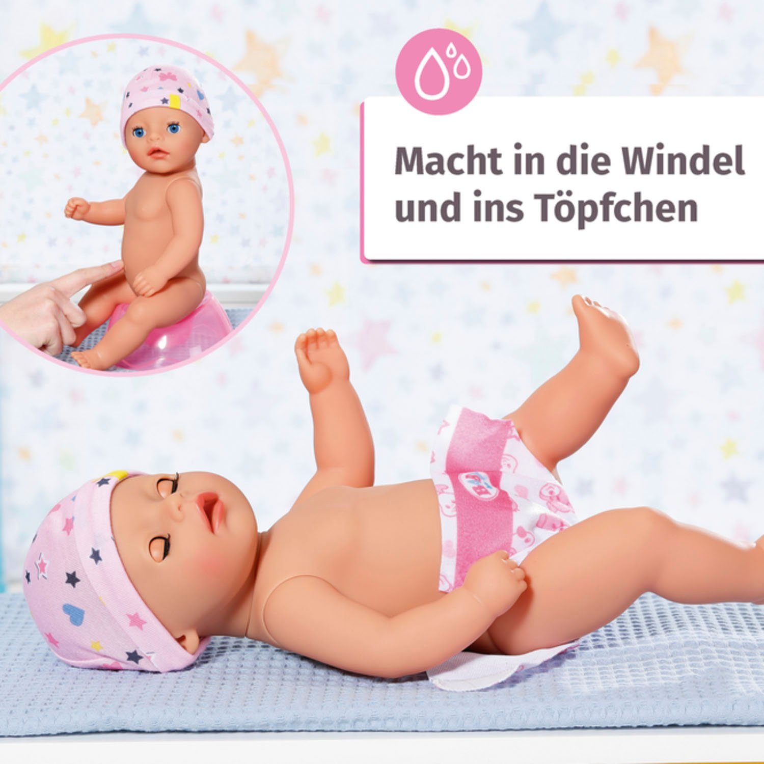 Baby Born Babypop Soft Touch Little Girl, 36 cm