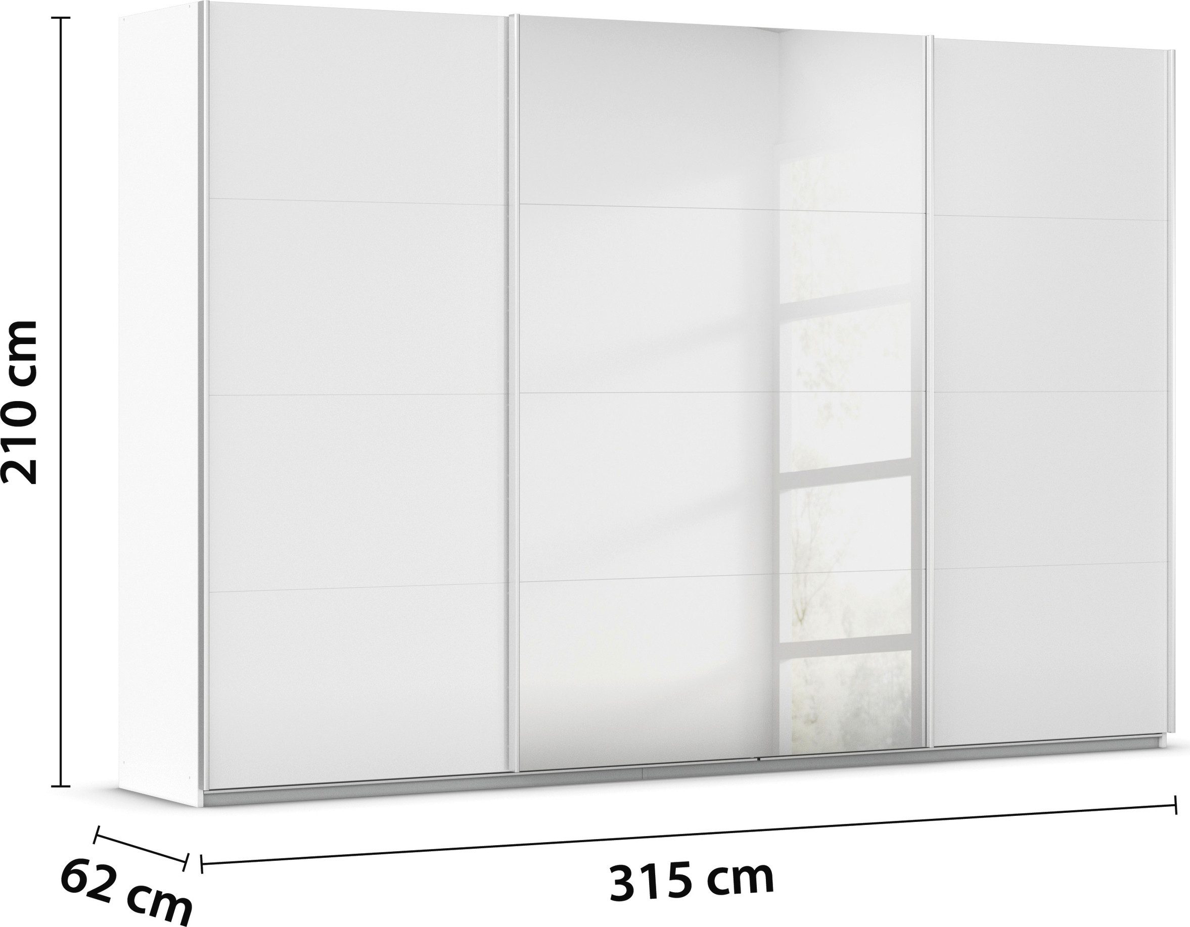 rauch Schuifdeurkast Kledingkast kast OTTO´S CHOICE garderobe AGORDO Top interieur, in 4 breedtes en 2 hoogtes MADE IN GERMANY