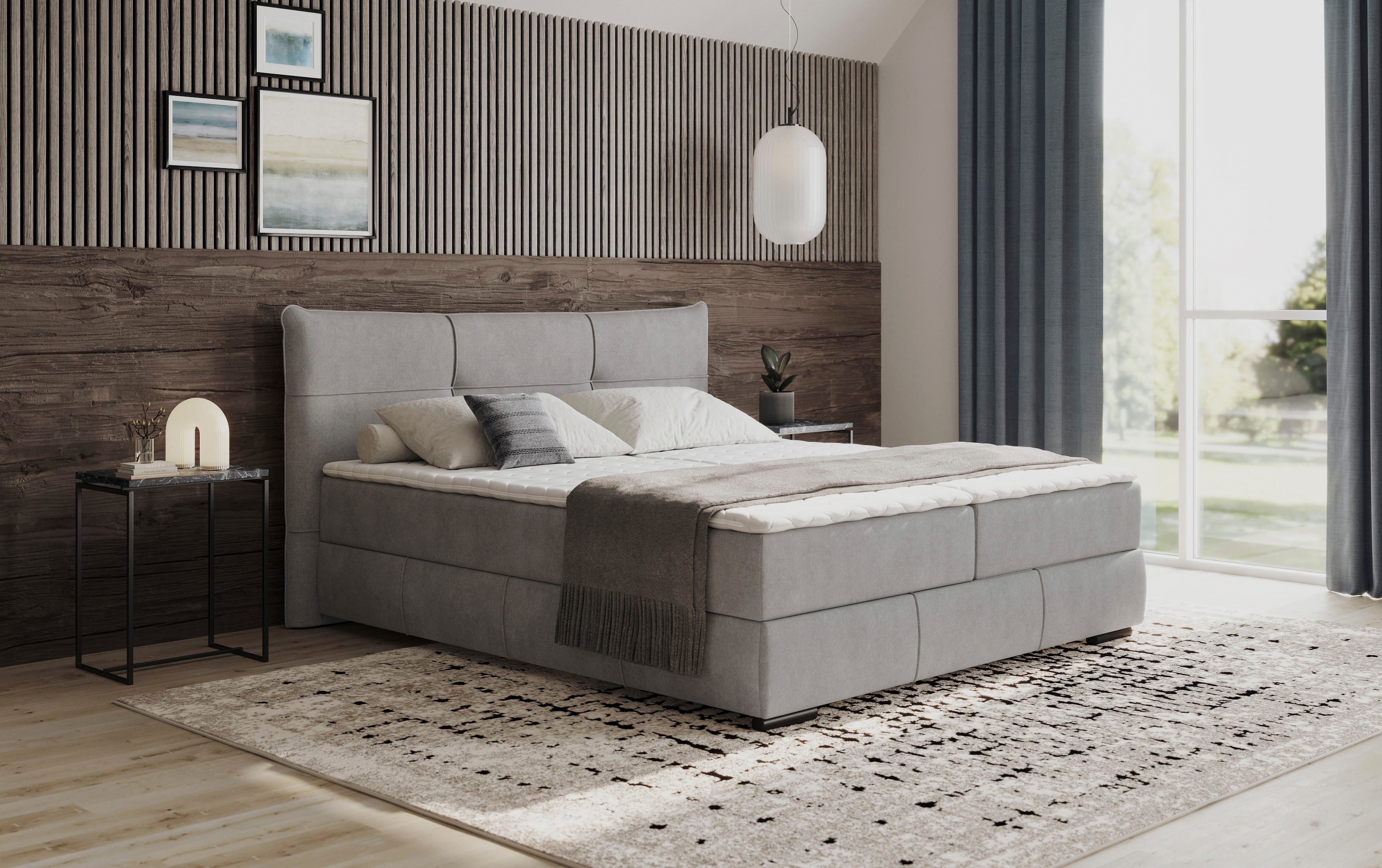 INOSIGN Boxspring Brewdley met bedkist incl. matras Topmatras en sierkussen in verschillende hardheden beschikbaar