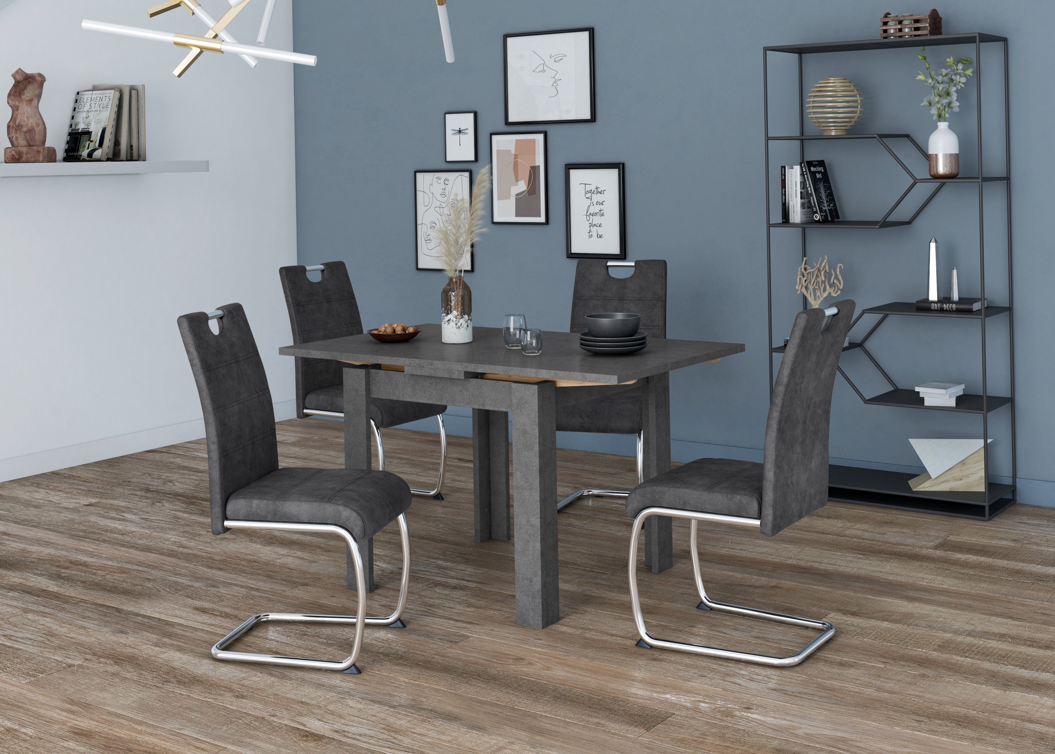 Mäusbacher Eettafel Monti BESTSELLER!, tafel, keukentafel, uittrekbare tafel uit te trekken tot 136 cm
