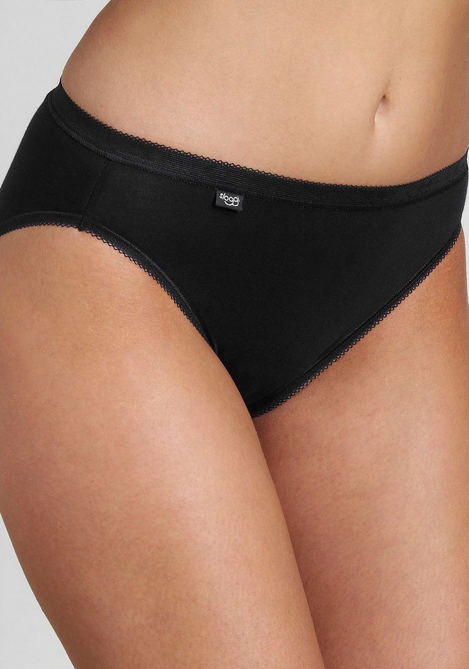 Sloggi Tai slip Basic+ Tai 4P perfecte pasvorm, elastische katoenstof (4 stuks, Set van 4)