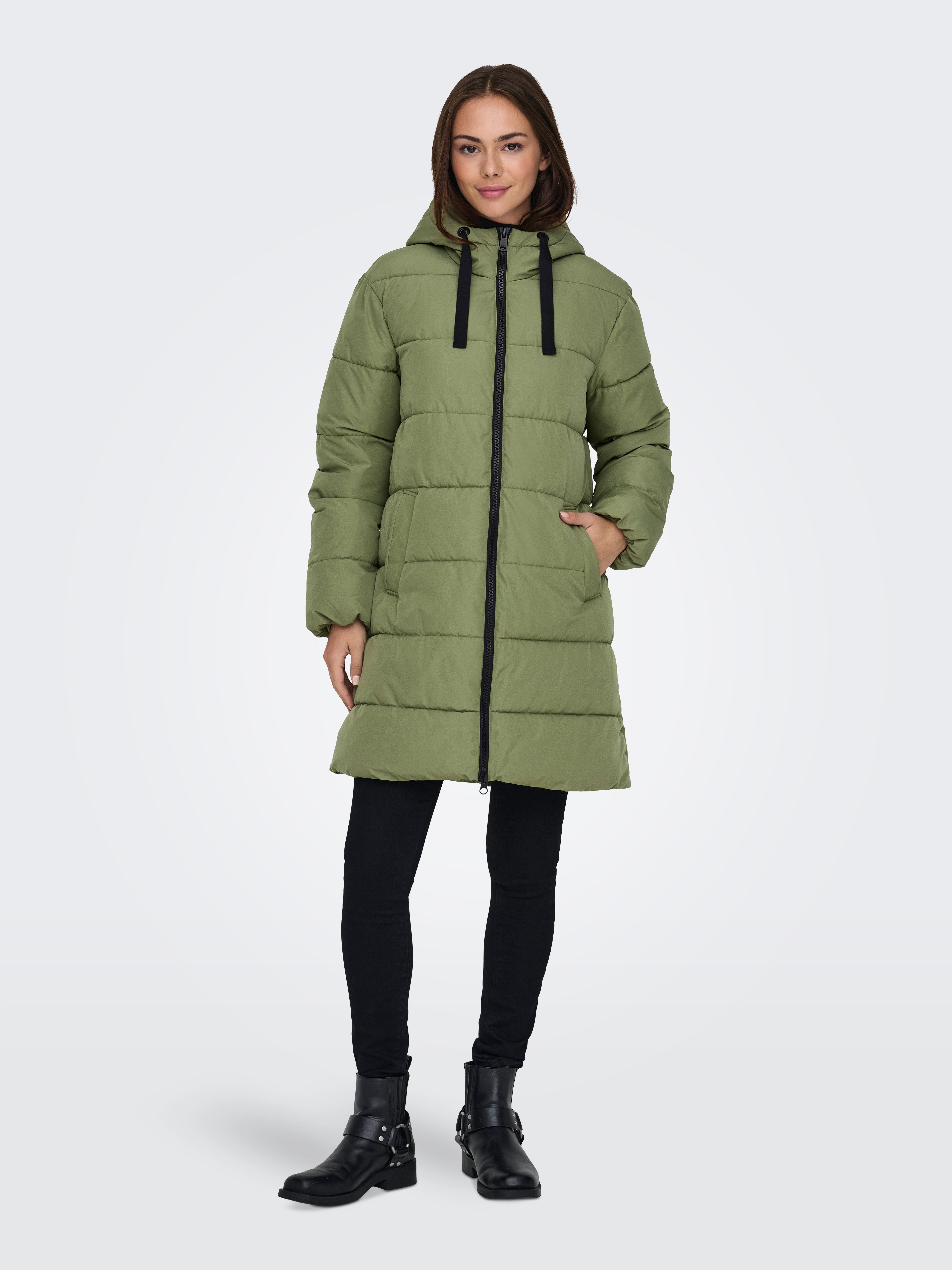 Only Gewatteerde jas ONLCLAIR PUFFER HOOD COAT OTW CC