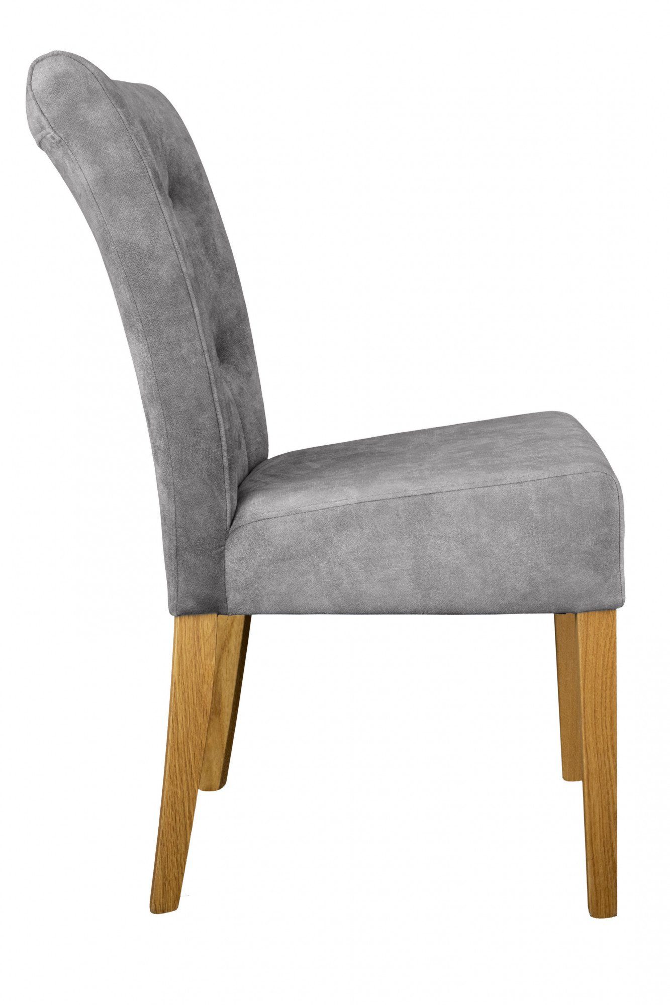 Home affaire Stoel met 4 poten Ravenna Eetkamerstoel met capitonnage (set, 2 stuks)