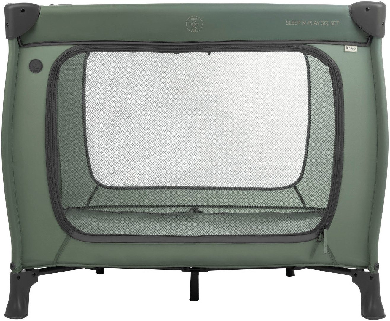 Hauck Baby-campingbed Sleep N Play SQ, Set dark green