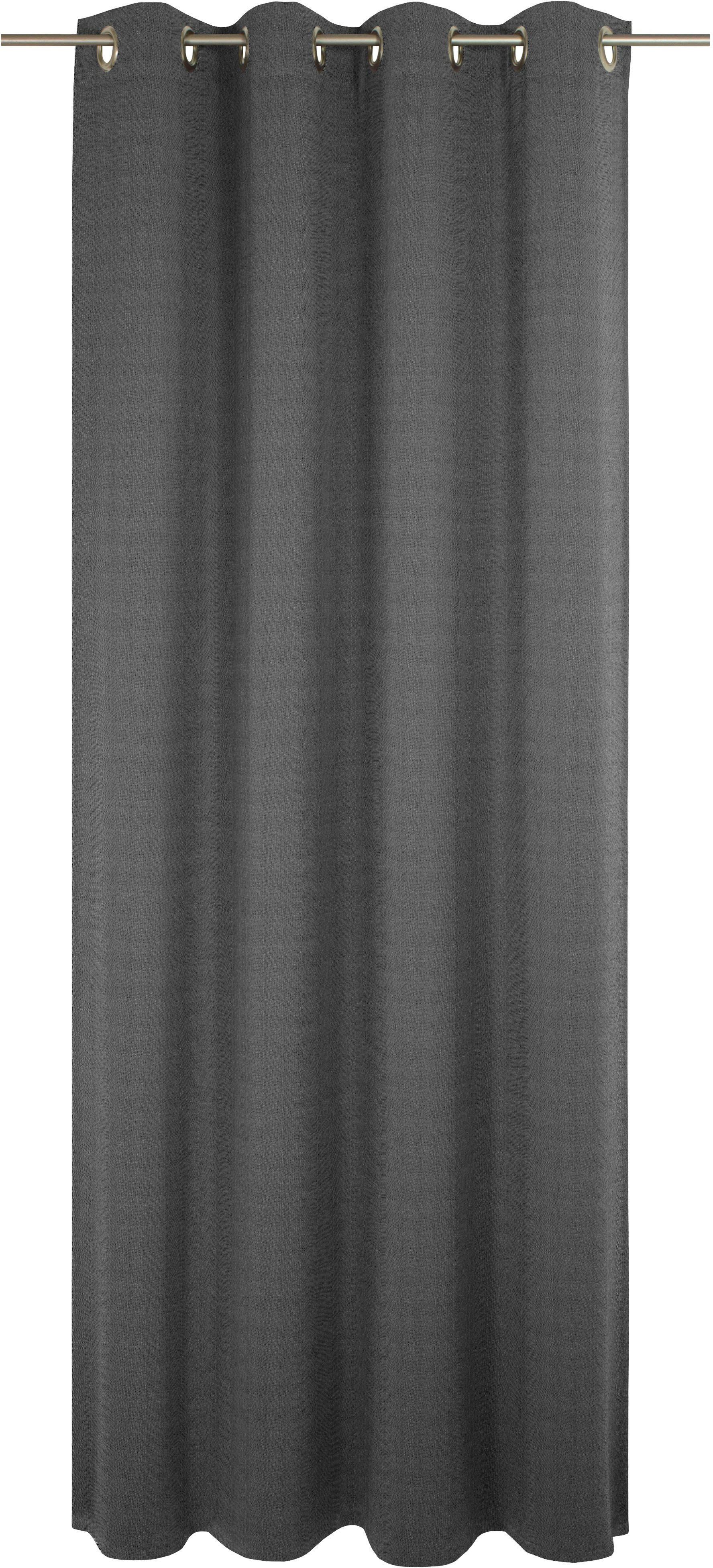 Wirth Gordijn Uni Collection Light (1 stuk) vitrage maat 142 cm x 385 cm zwart