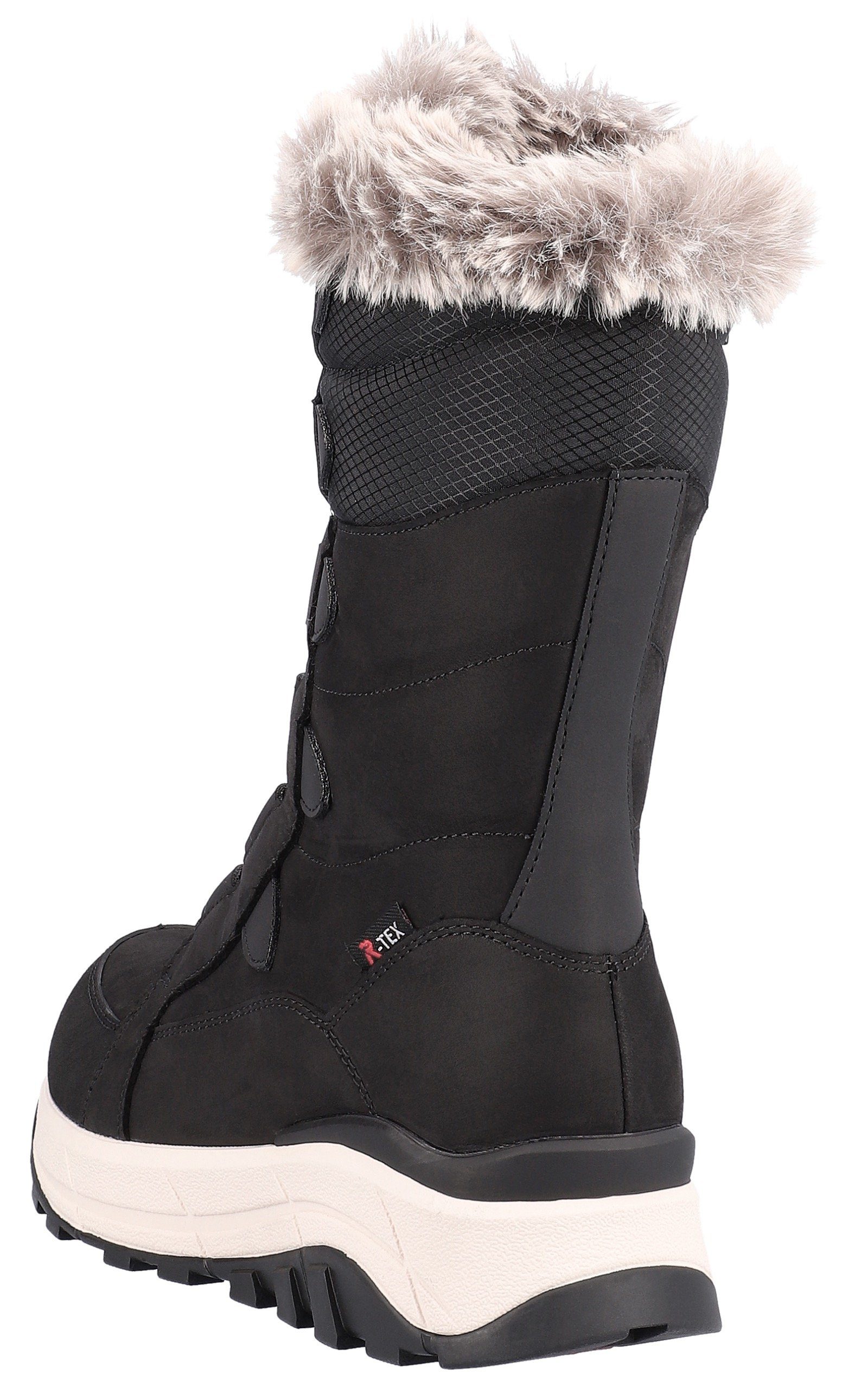 RIEKER Sport Winterlaarzen snow boots, winter boots with lambswool lining, fiber grip sole