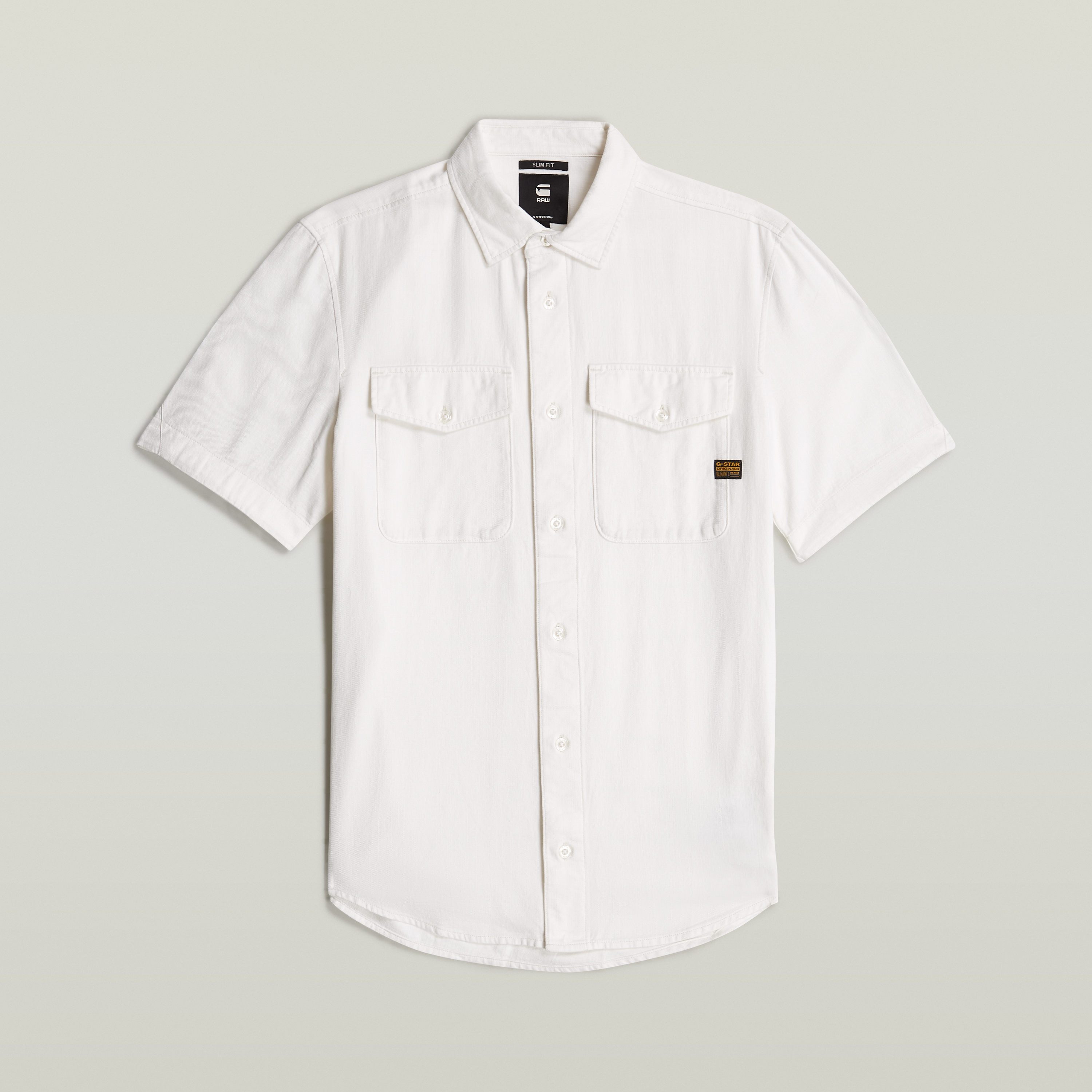 G-Star RAW Overhemd met korte mouwen Marine Slim Shirt met opgestikte zakken