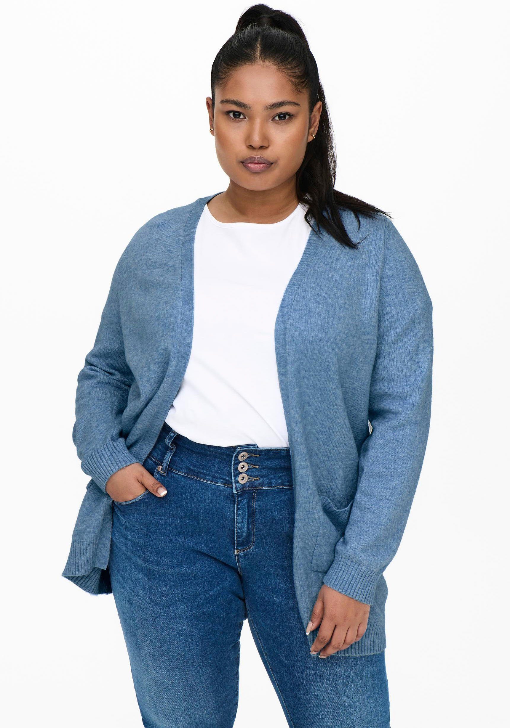 ONLY CARMAKOMA Vest CARESLY L/S OPEN CARDIGAN NOOS KNT