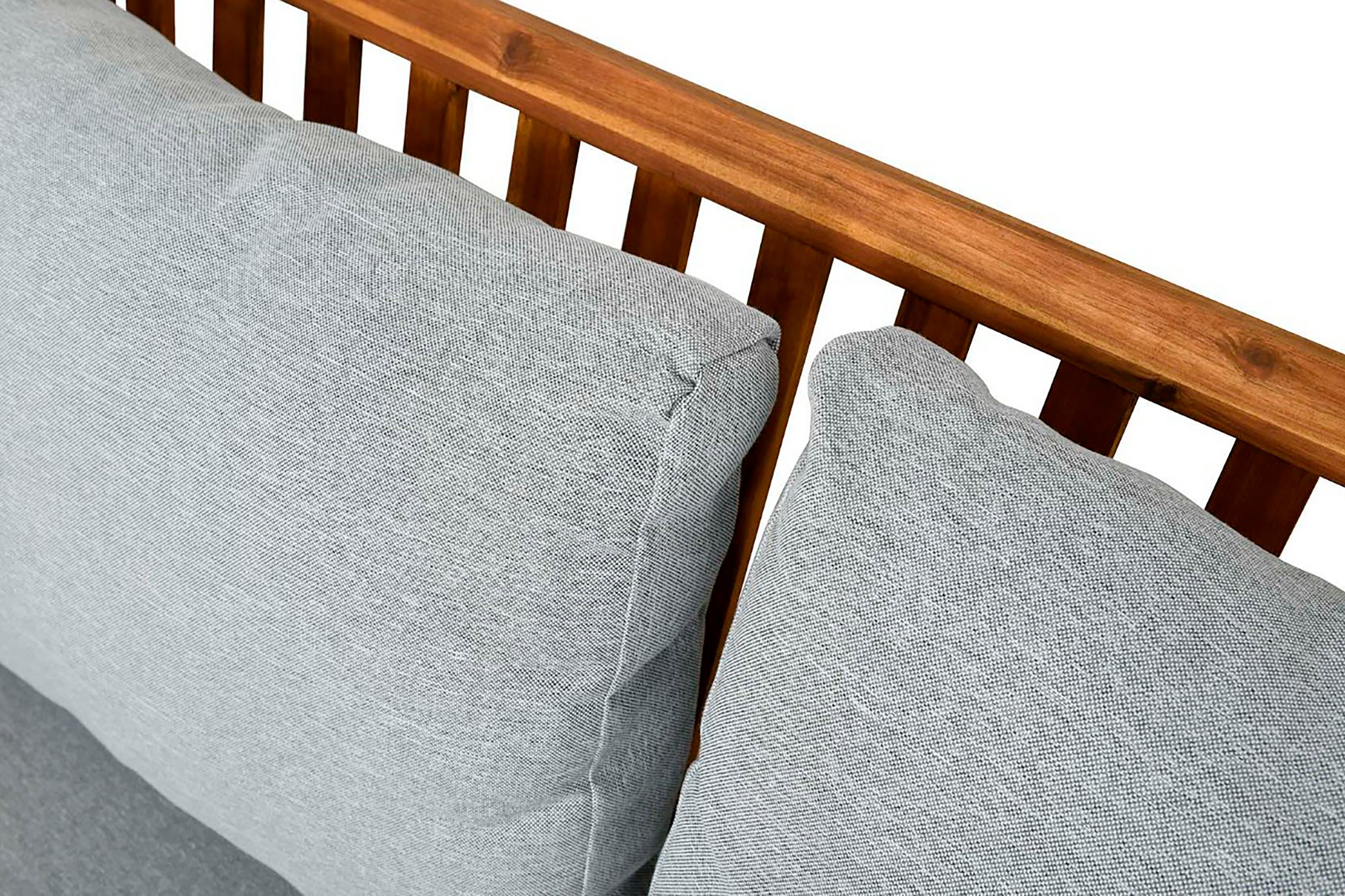 byLIVING Tuinset LA PALMA uit massief acaciahout met gezellige zit- en rugkussens (set, 11-delig)