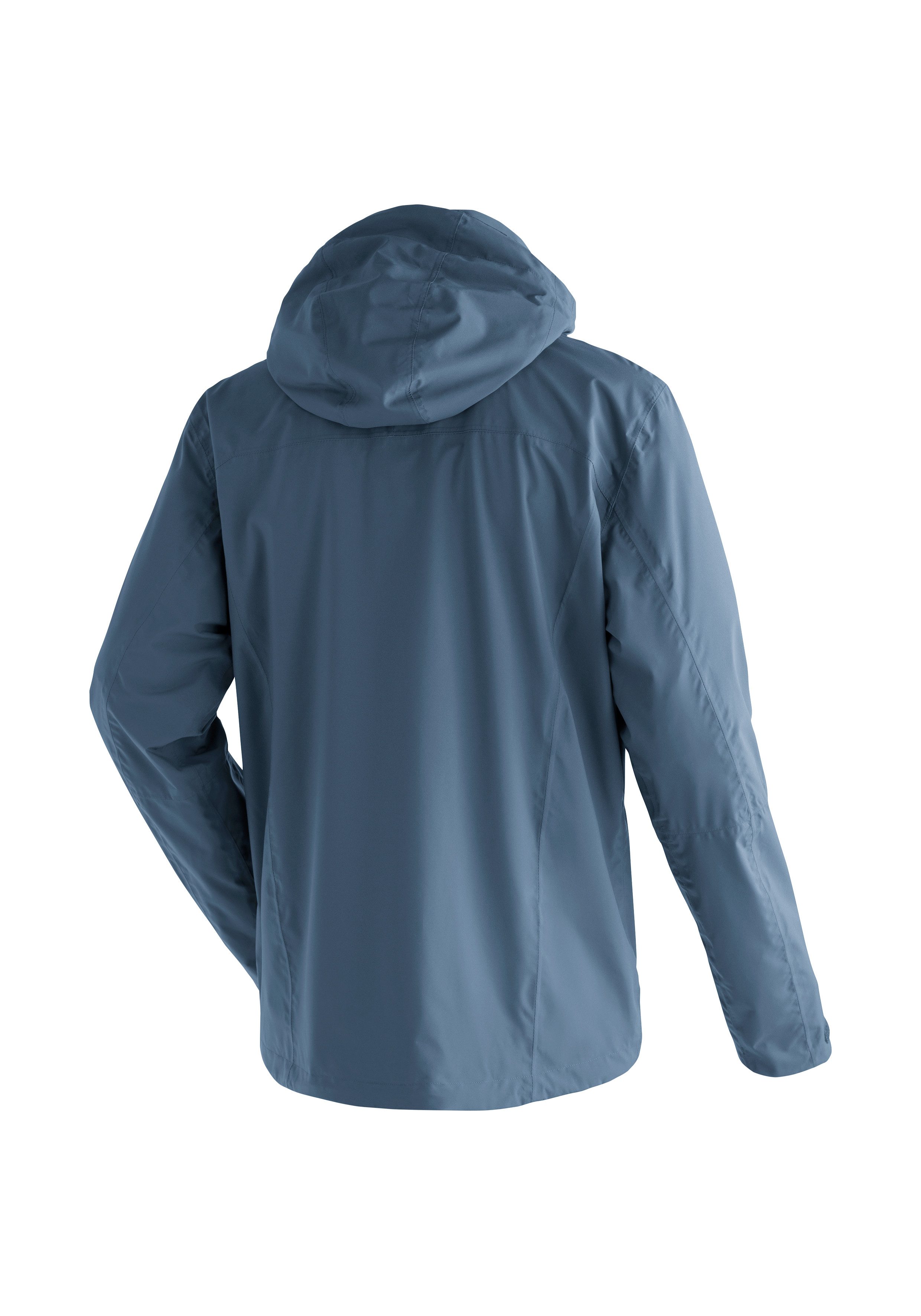 Maier Sports Outdoorjack Metor rec M Heren regenjack, waterdicht met capuchon, 2 zakken aan de buitenkant, binnenzak