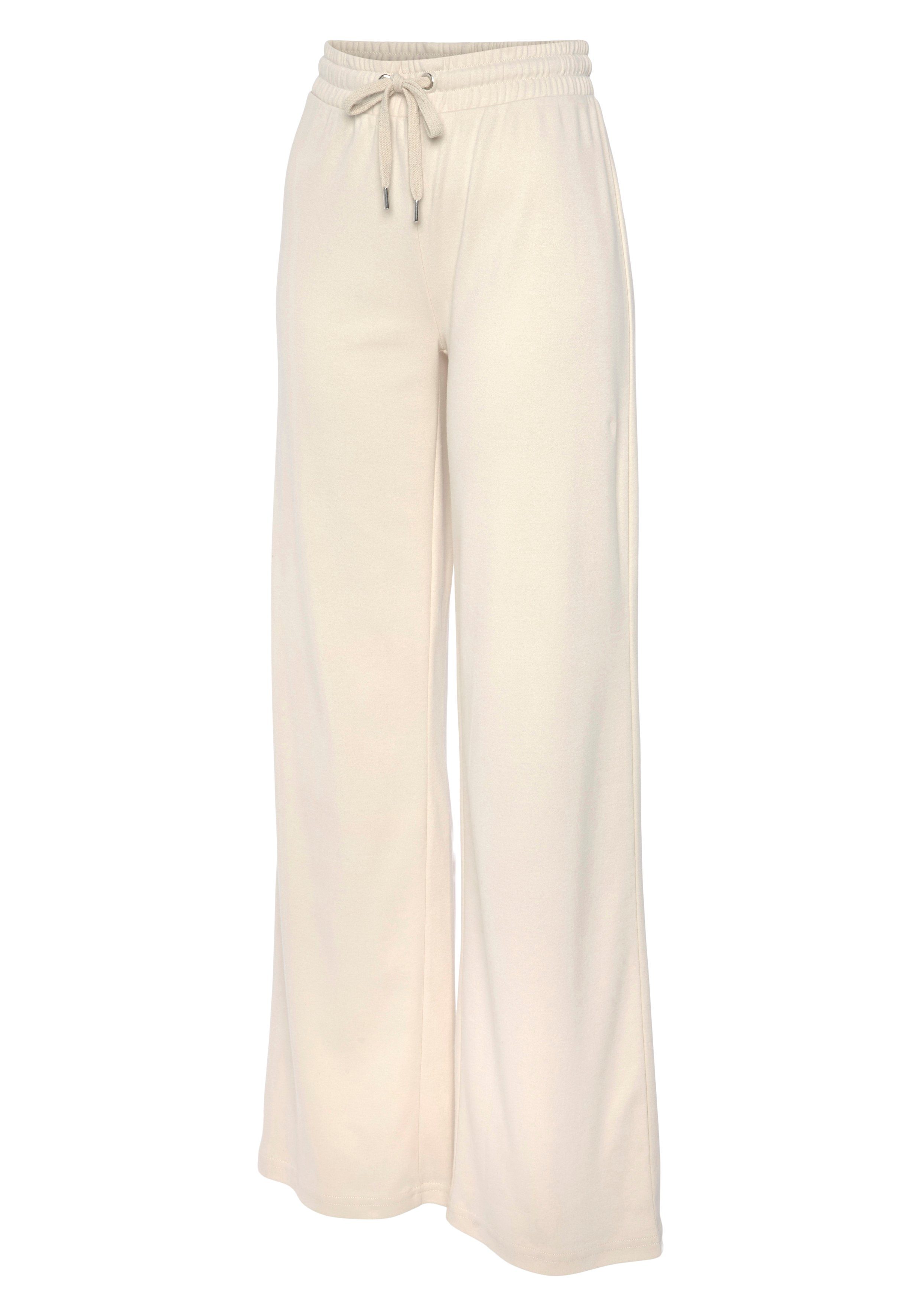Lascana Sweatbroek -Loungebroek met uitlopende pijpen, loungewear