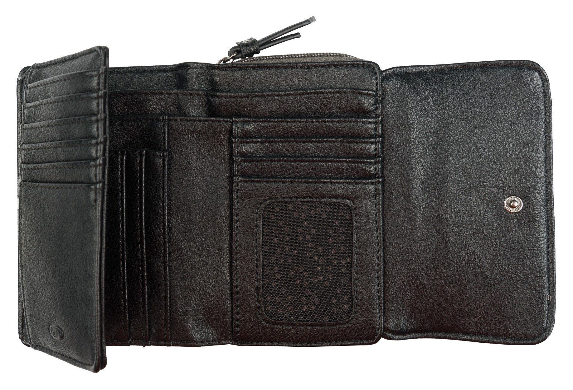 Tom Tailor Portemonnee Elin harmonieuze materiaalmix met licht contrasterende stiksels