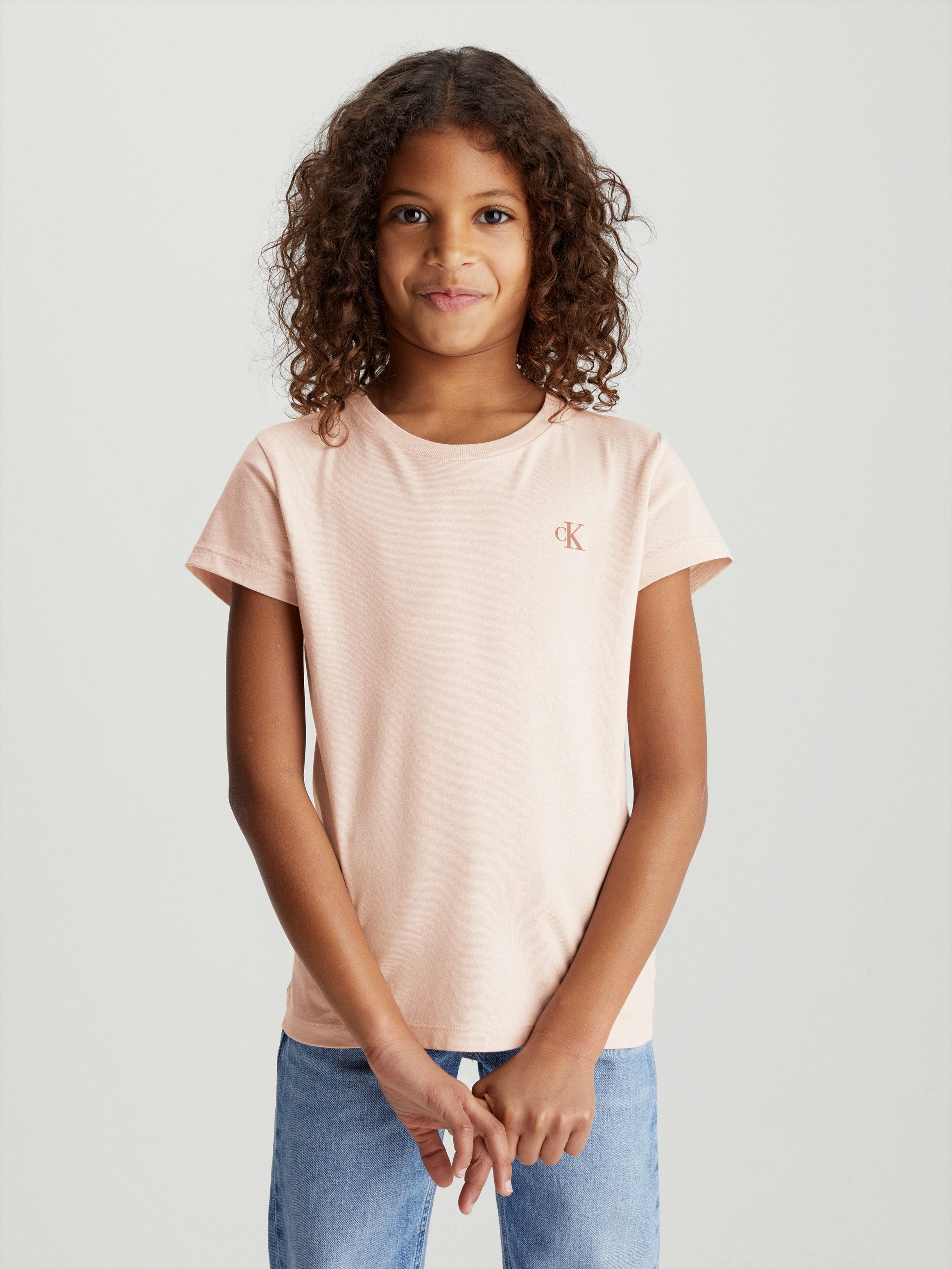 Calvin Klein T-shirt 2-PACK SLIM MONOGRAM TOP voor kinderen tot 16 jaar (set 2-delig)