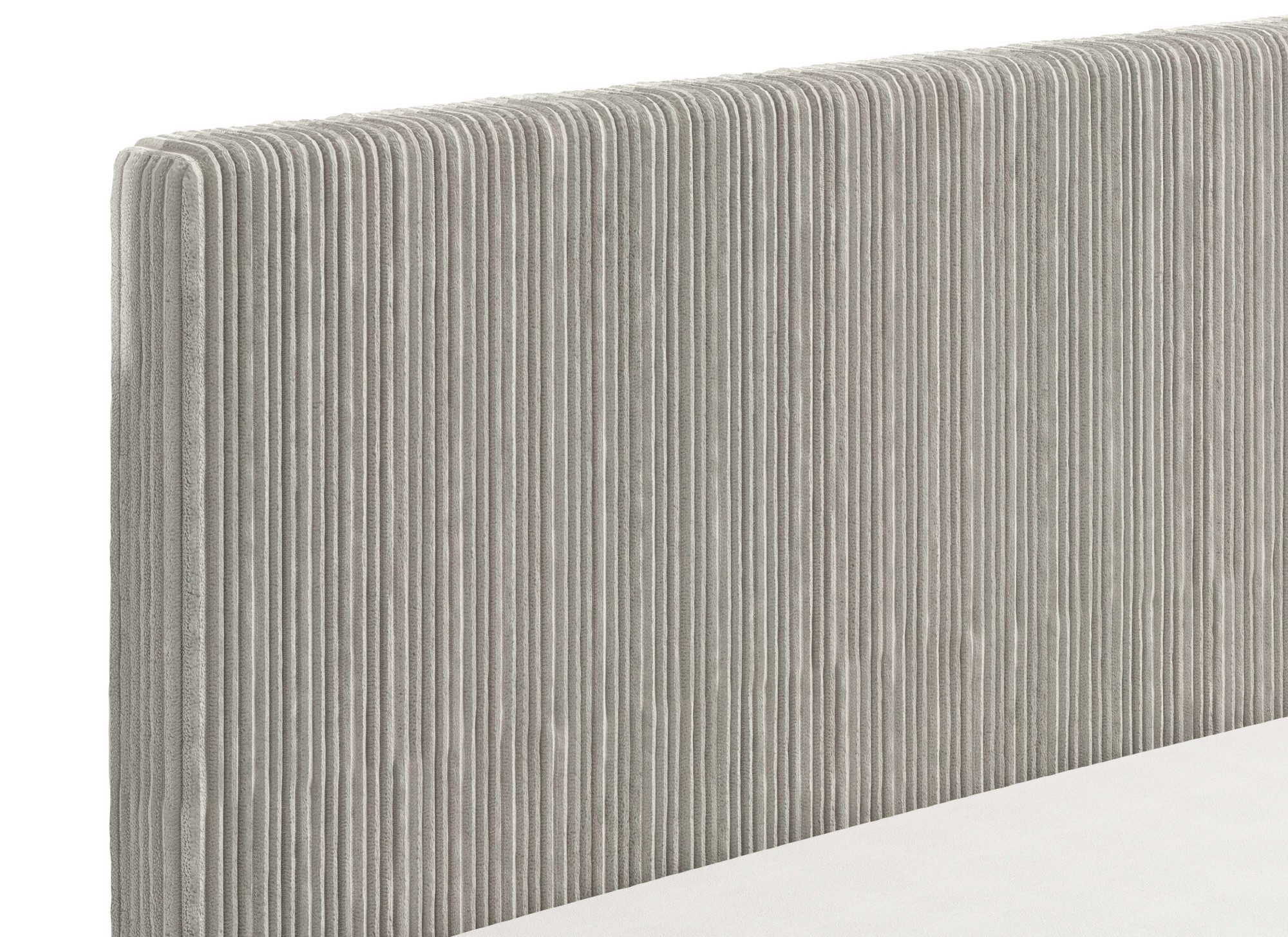INOSIGN Bedframe Lucca bed, met gevoerd hoofdeinde, bekleed met zachte cordstof