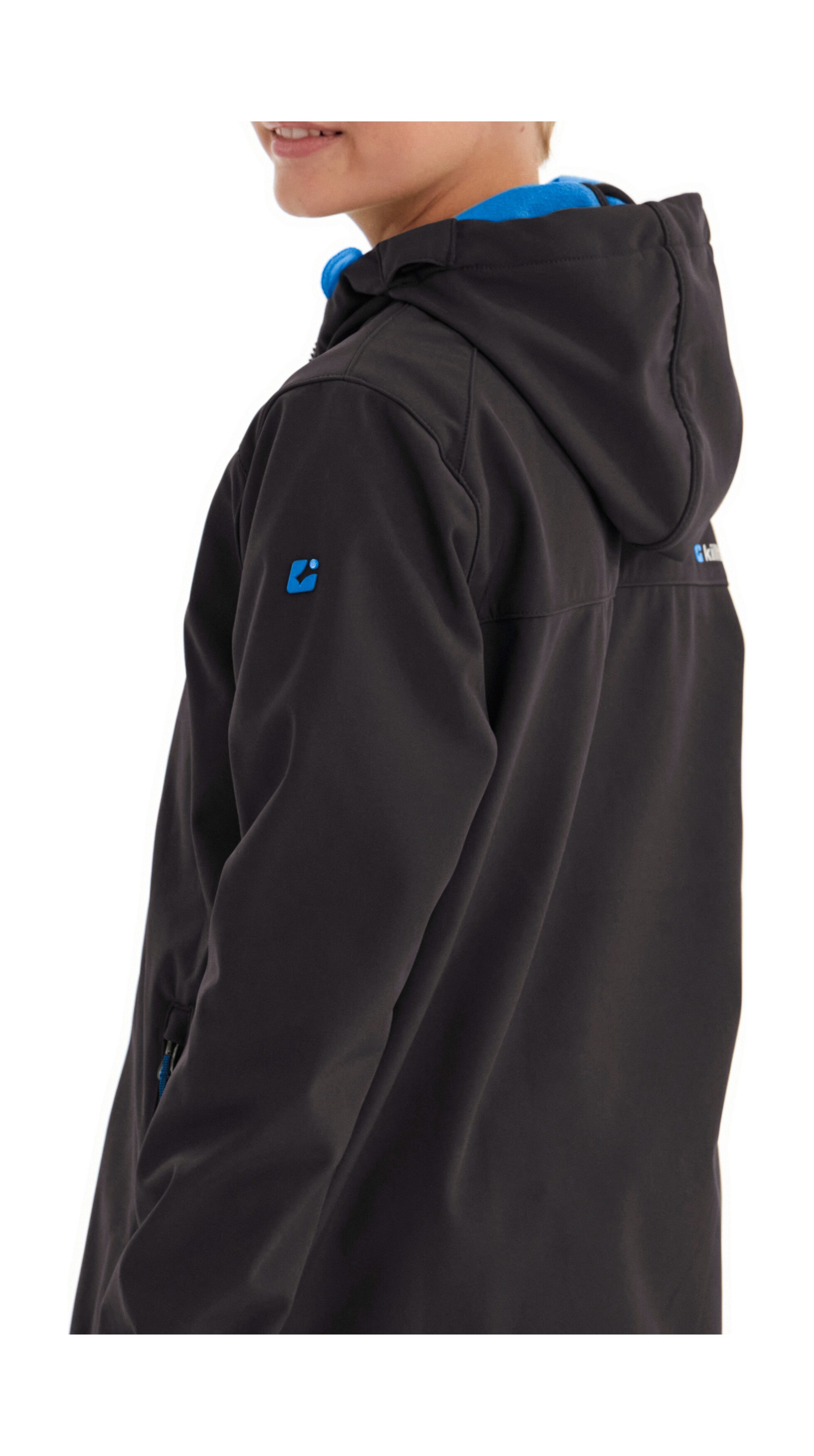 Killtec Softshell-jack Boys softshell-jack Waterafstotende softshelljack met capuchon, fleece en PFAs-vrij