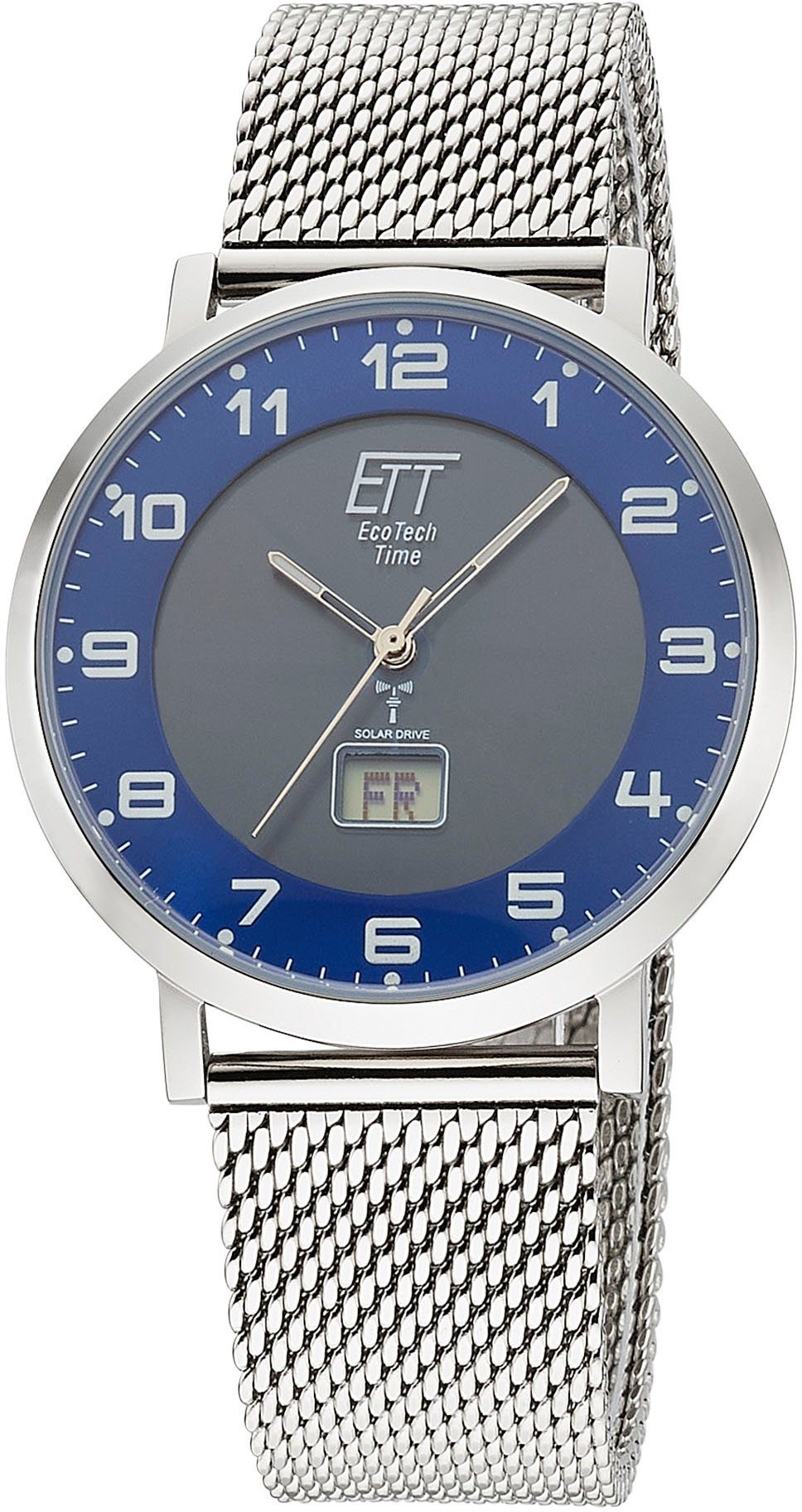 ETT Radiografisch horloge Atacama Horloge, herenhorloge, datum, solar, ideaal ook als cadeau (set, 2-delig, Met verwisselbaar bandje van leer)