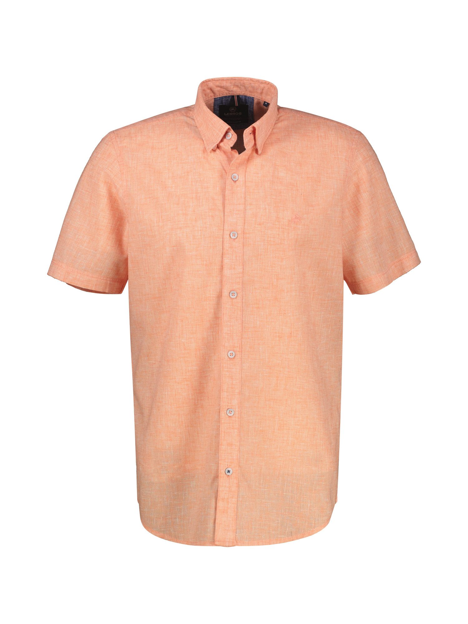 Lerros Overhemd met korte mouwen LERROS kortarmig overhemd met verborgen button-down kraag