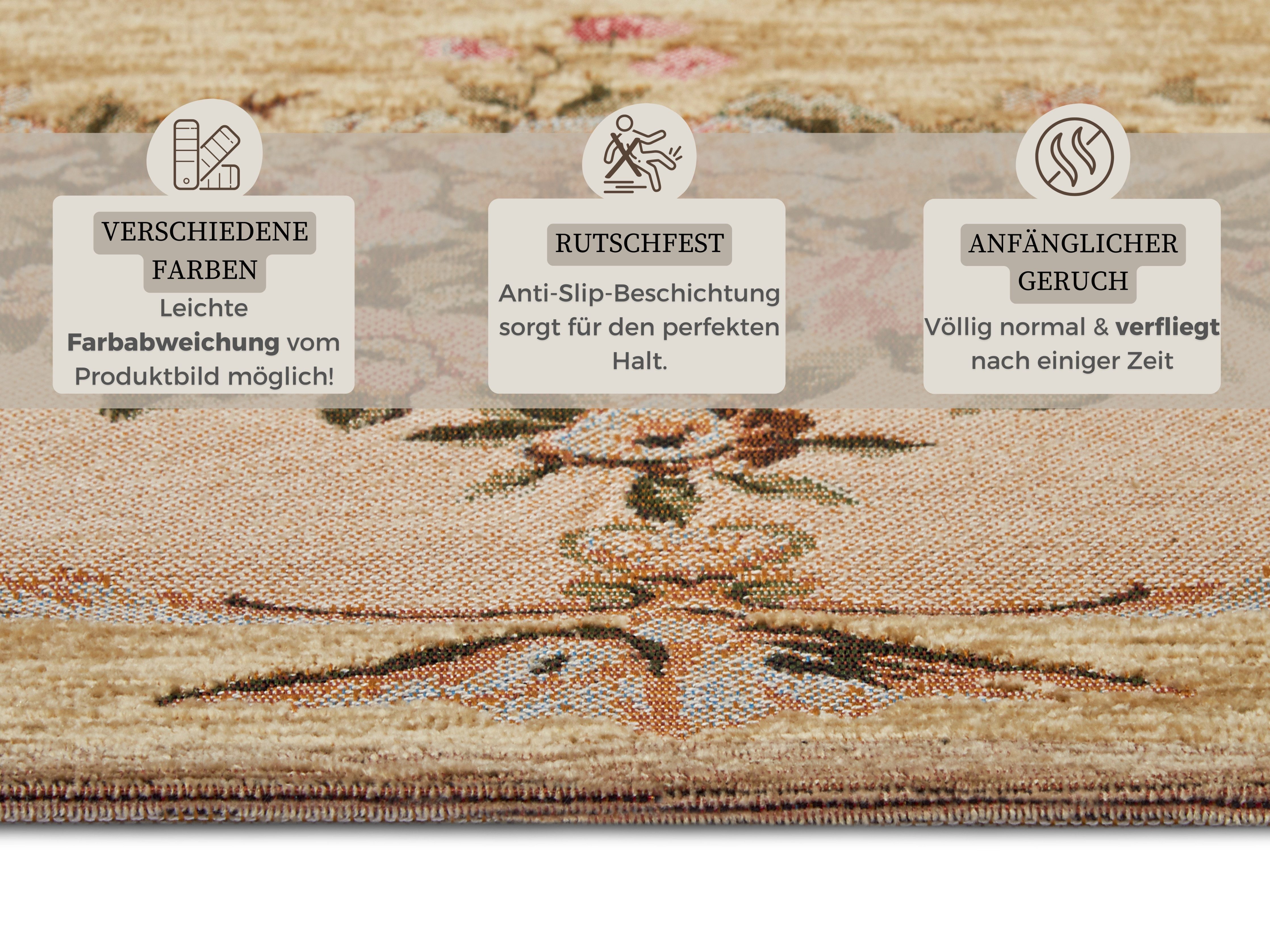 HANSE Home Vloerkleed Asmaa slijtbestendig, onderhoudsvriendelijk, robuust, antislip