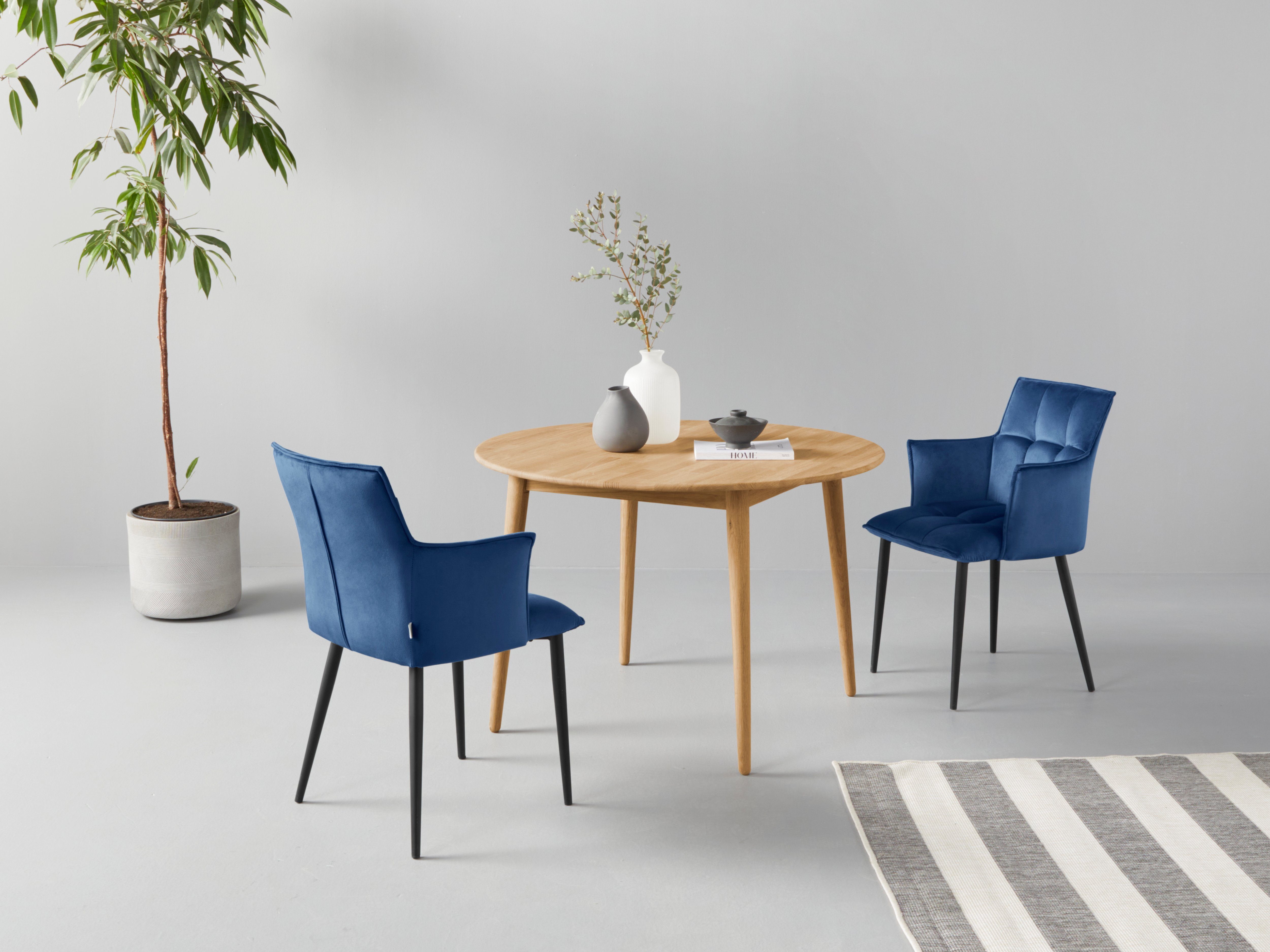andas Eettafel Toarp Massief eikenhout eettafel in Scandi look, FSC-gecertificeerd