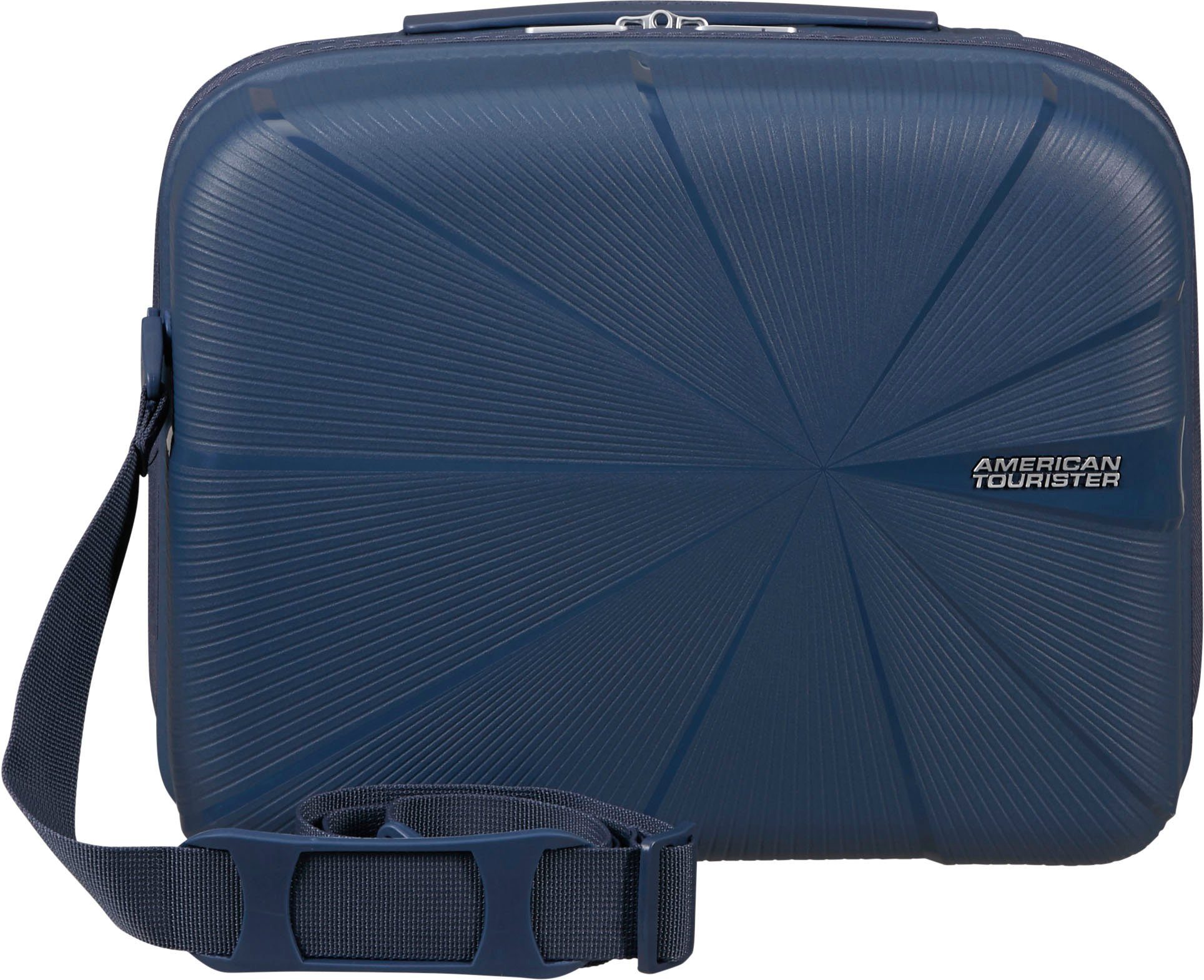 American Tourister Beautycase STARVIBE Beauty Case navy 29 cm Handbagage tas reisbagage met trolley bevestigingssysteem