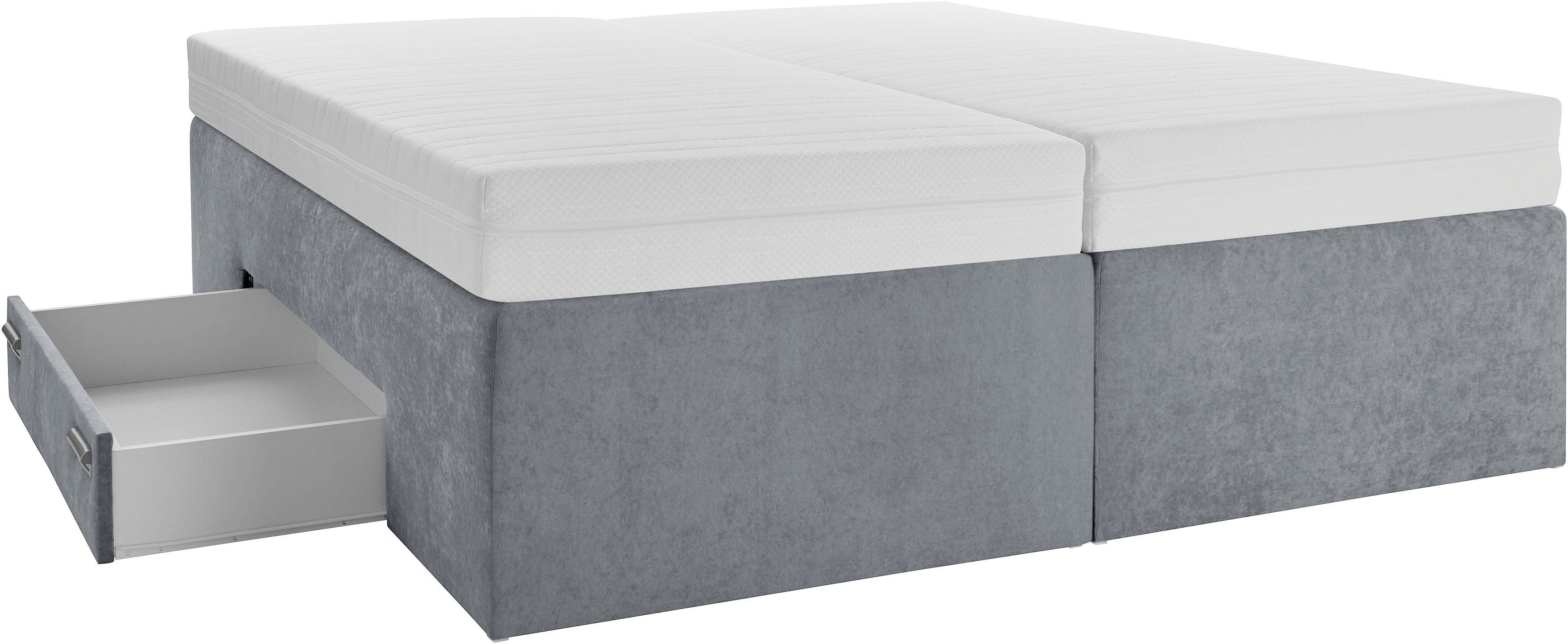 Westfalia Polsterbetten Boxspring met geïntegreerde lade, vrij plaatsbaar