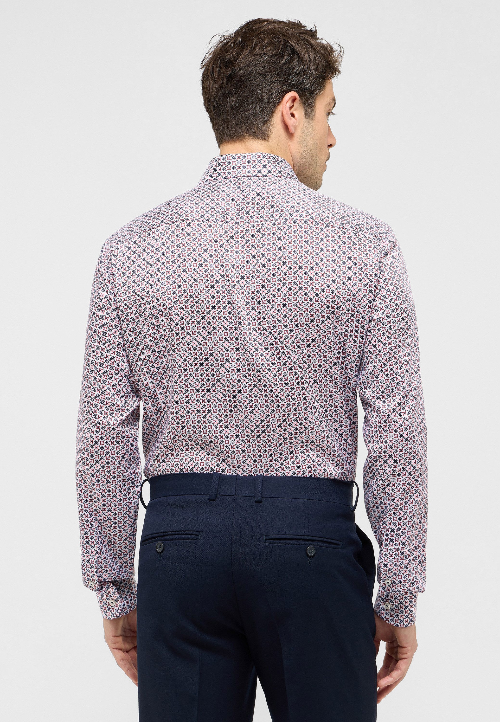 Eterna Overhemd met lange mouwen Slim fit EASY IRON (gemakkelijk te strijken)