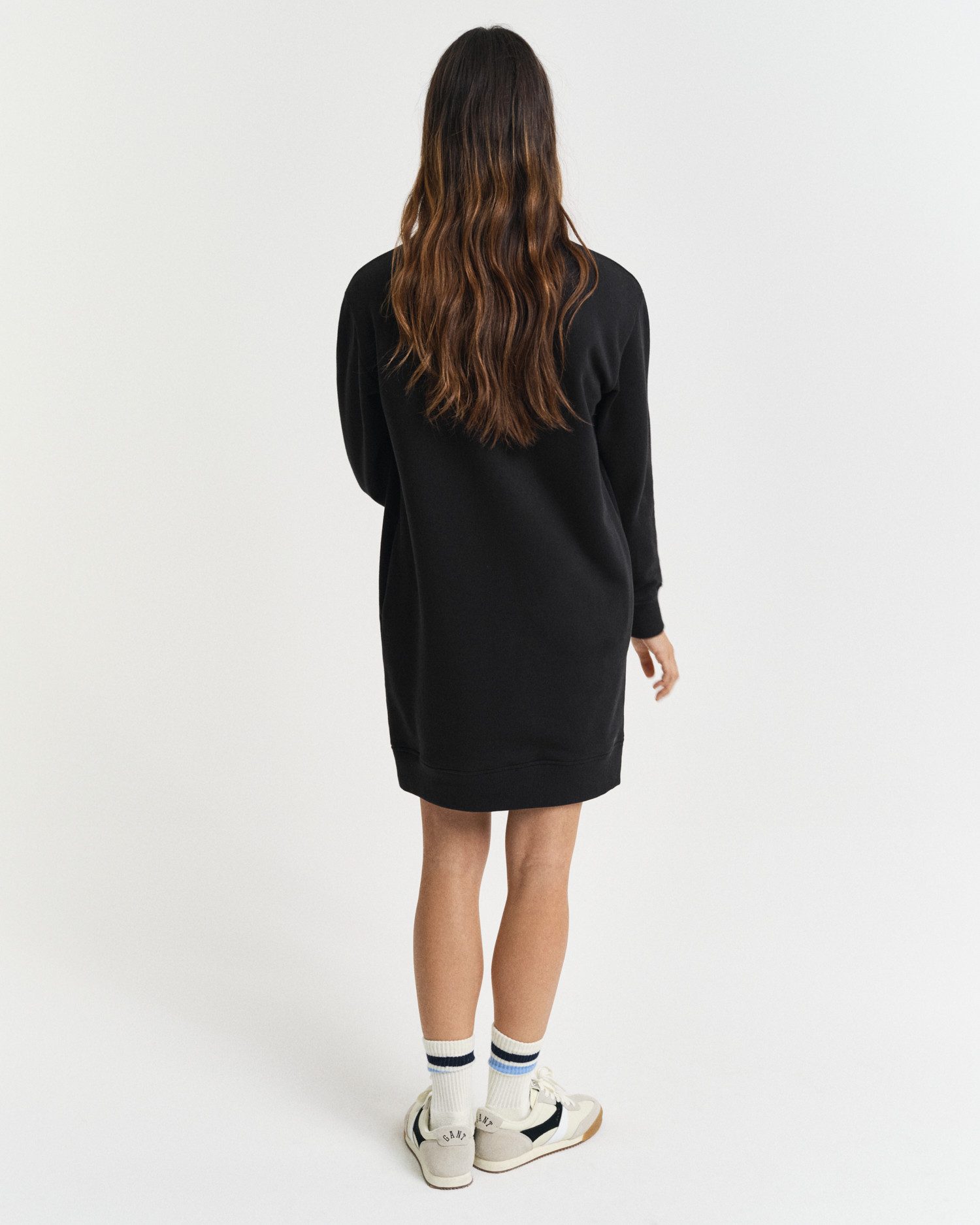 Gant Sweatjurk SHIELD C-NECK SWEAT DRESS Shield sweatjurk met ronde hals