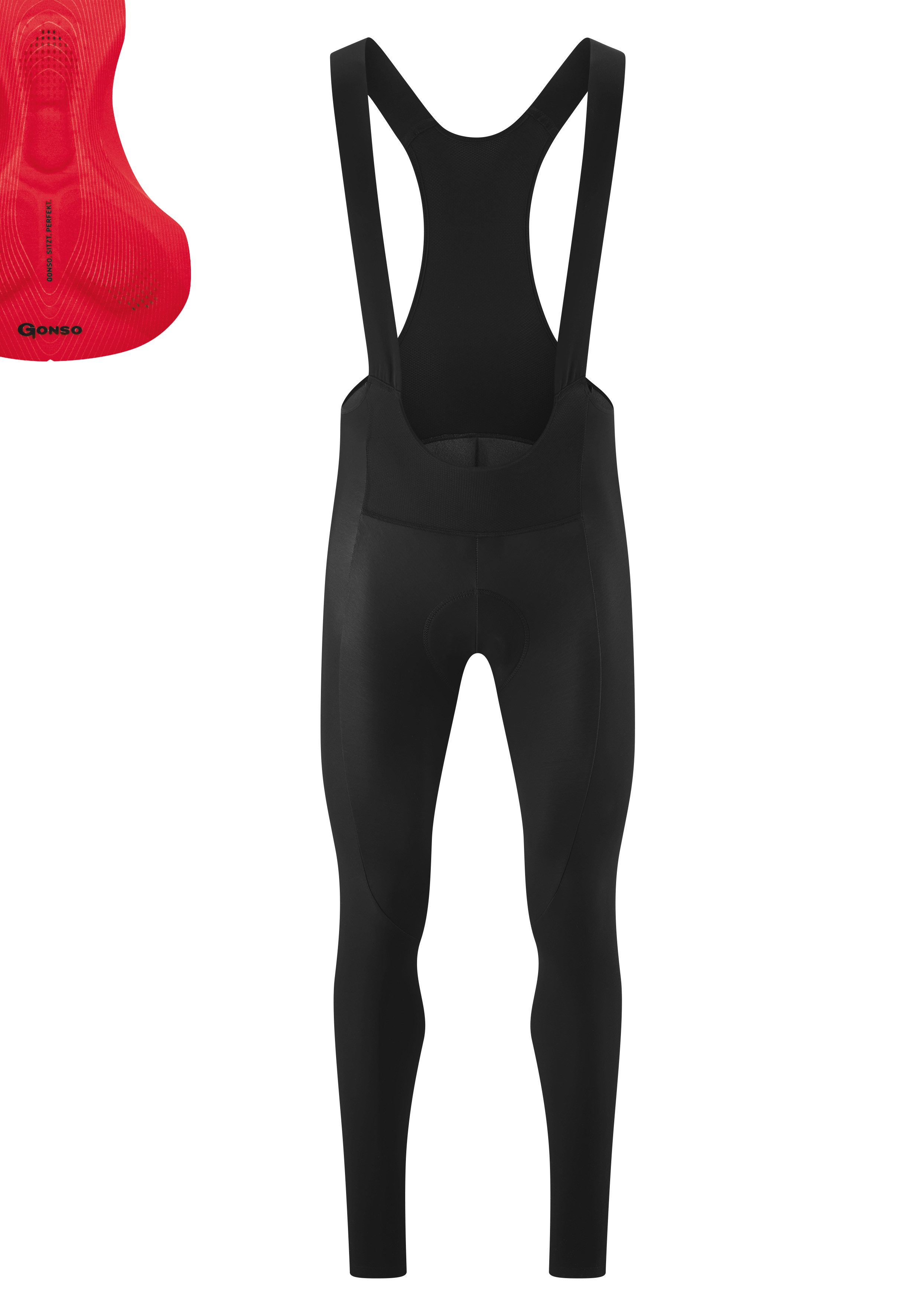 Gonso Fietsbroek Sitivo Ti Bib M Heren fietsbroek innovatieve padding bretel-fietsbroek Tight Fit