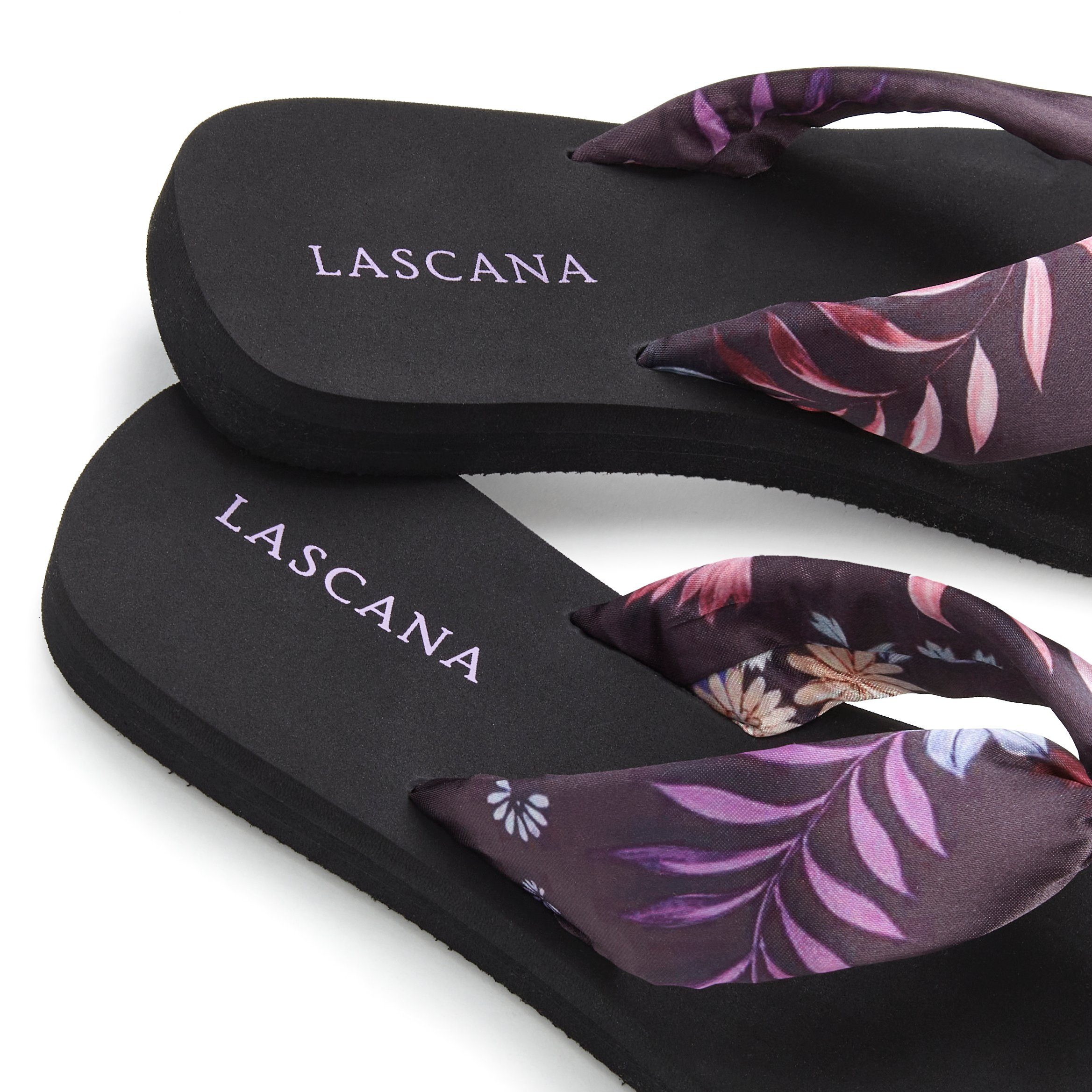 Lascana Badslippers Sandaal, pantoletten, badschoen ultralicht met zacht band VEGAN